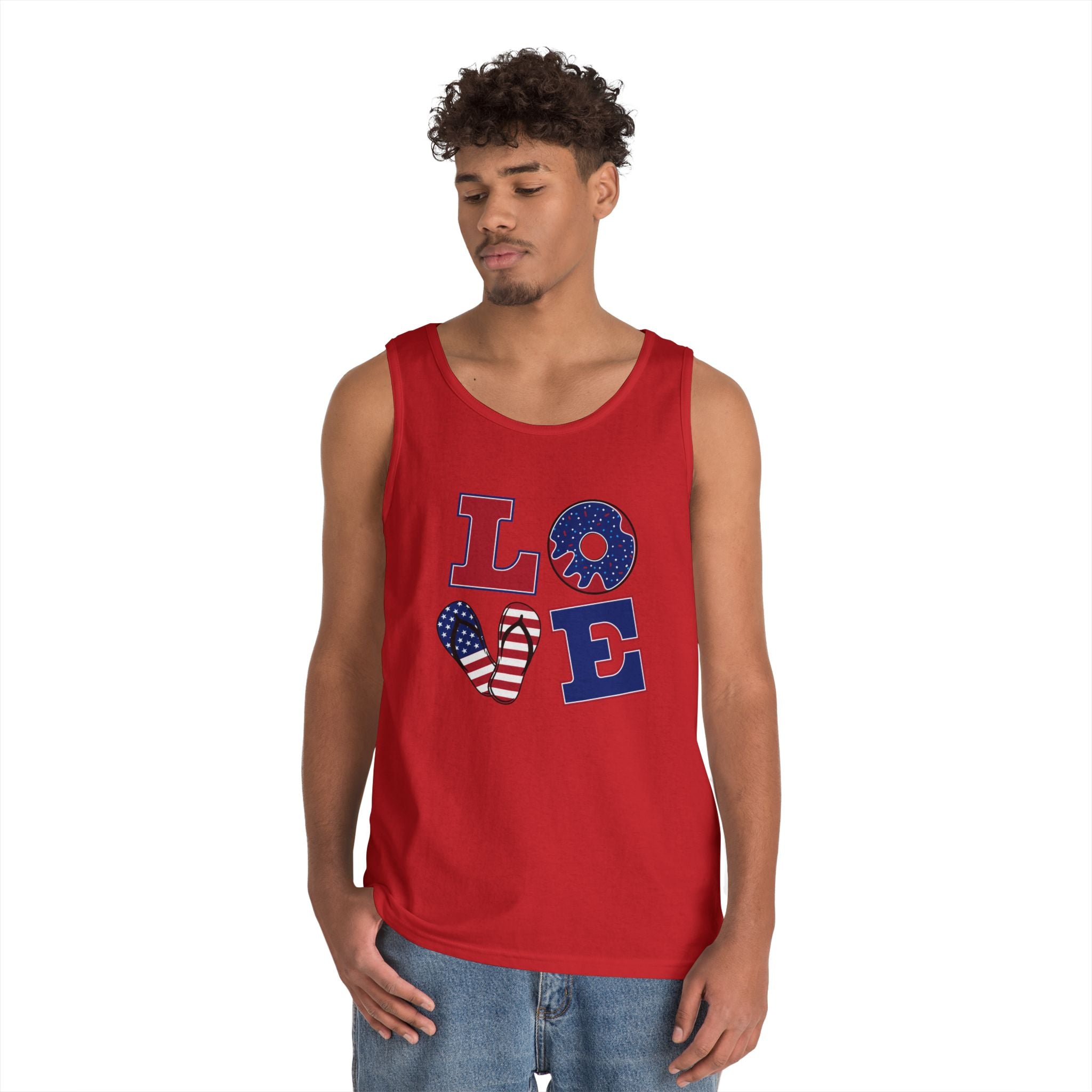 L-O-V-E 4th of July Tank Top