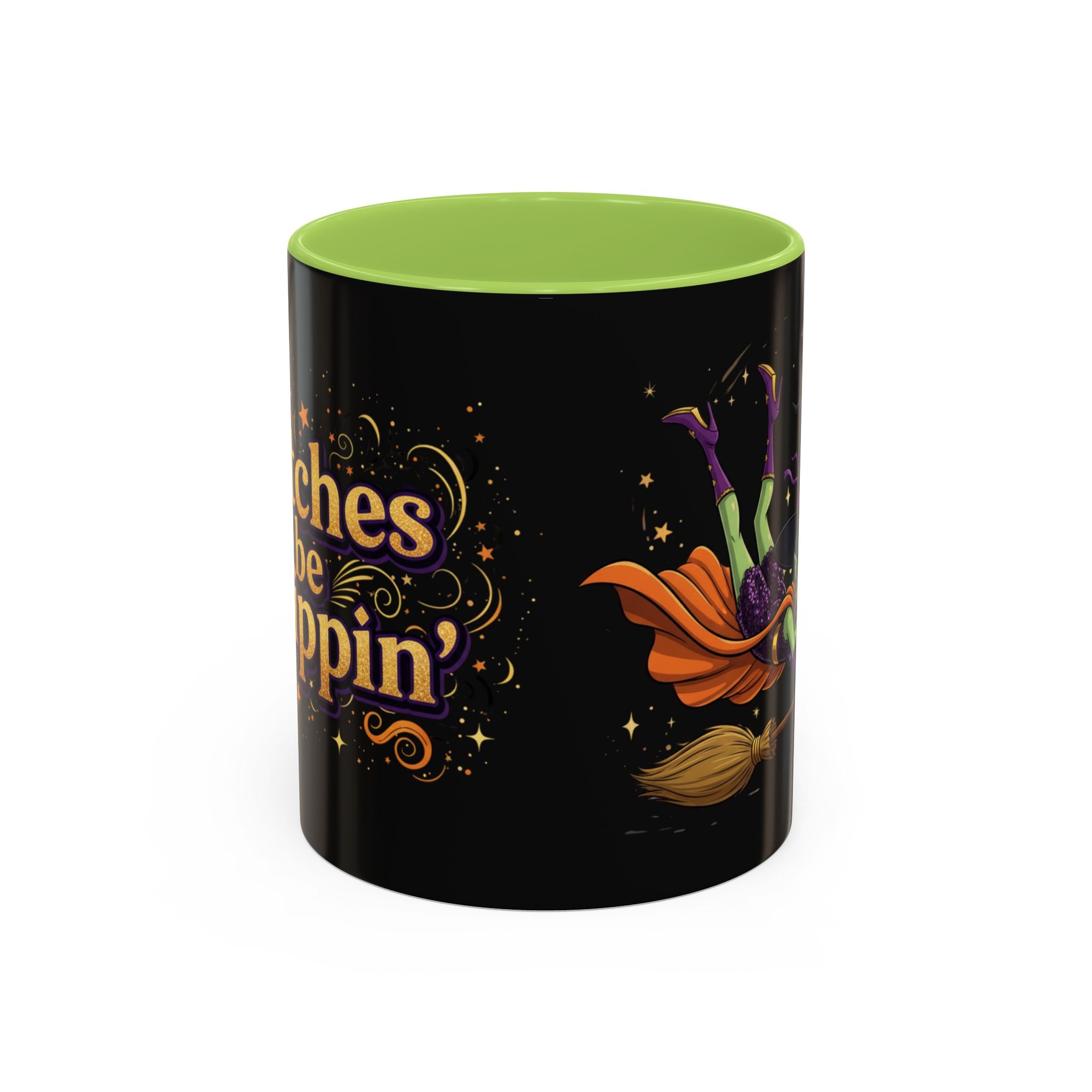 Witches Be Trippin' Coffee Mug — Halloween Witch Accent Mug (11/15oz)