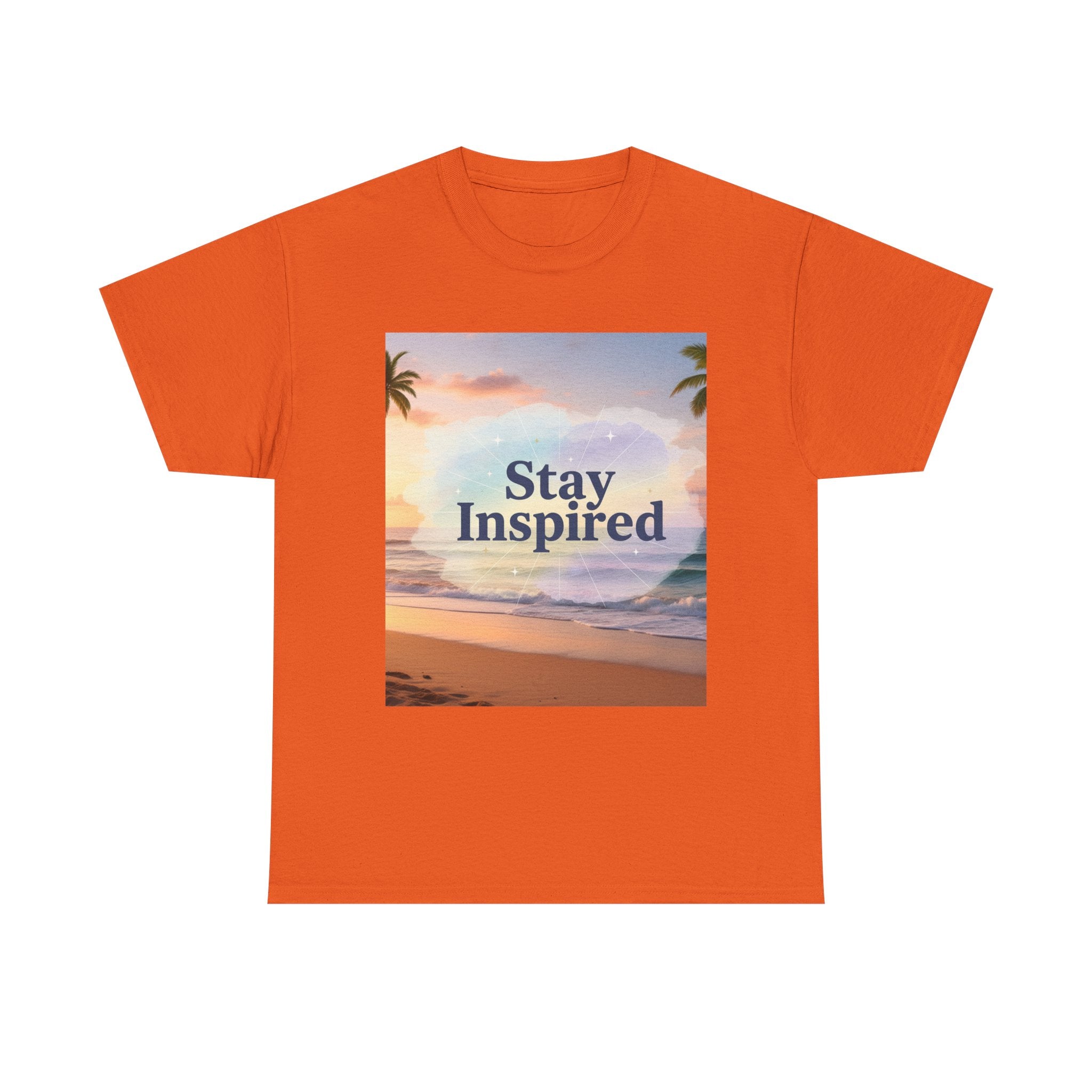 Stay Inspired Beach Sunset Unisex T-Shirt