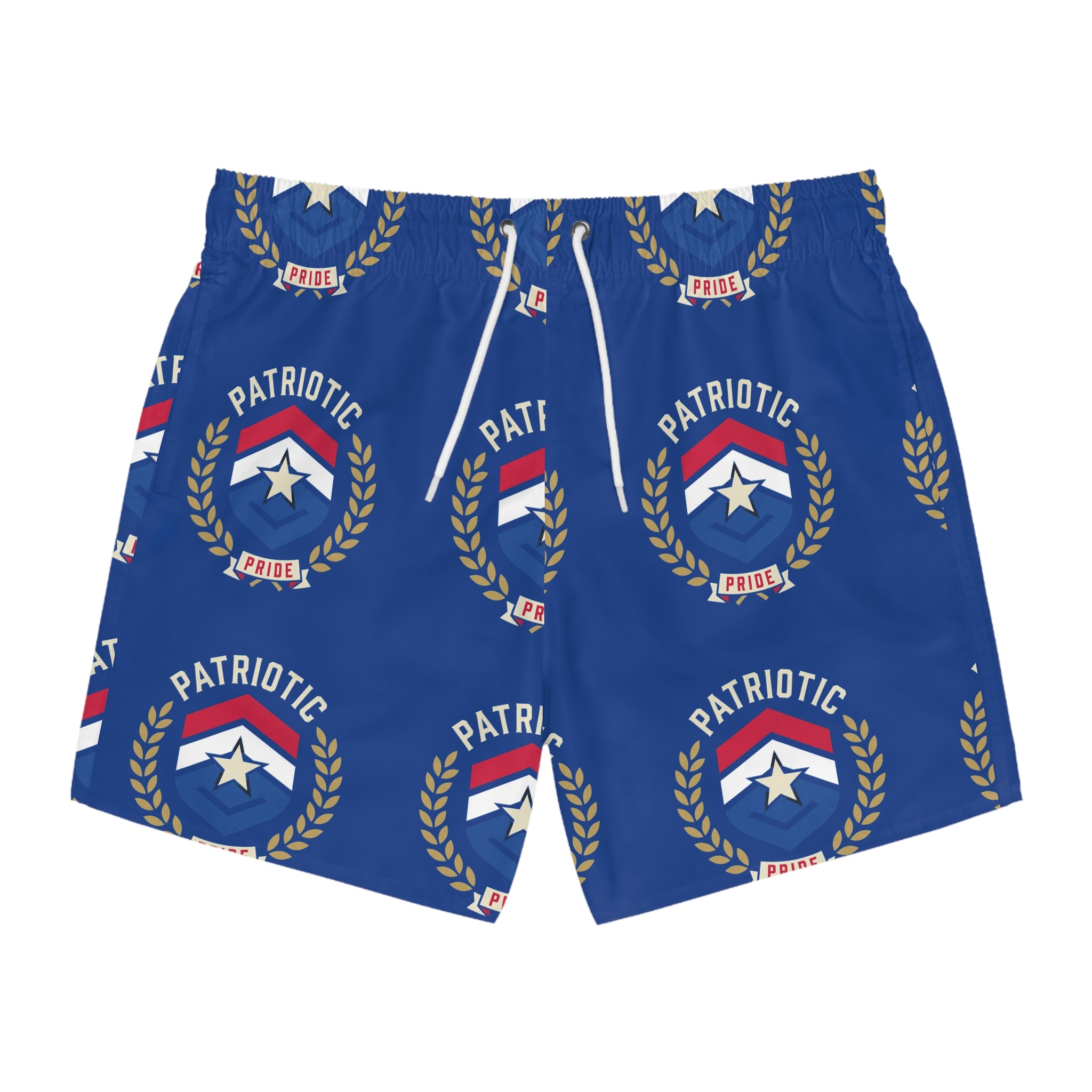 4th of July Men's Swim Trunks — Patriotic Star Print