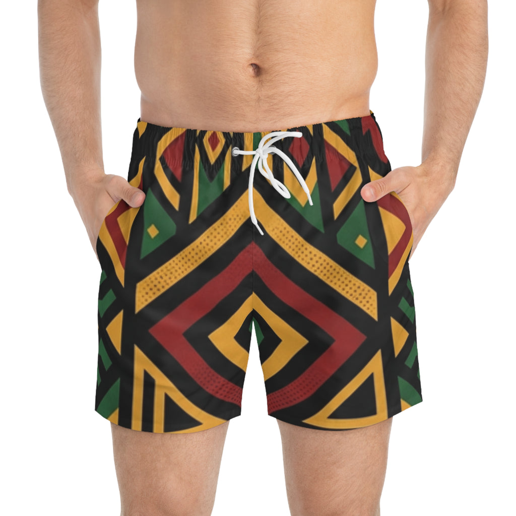 Juneteenth Family Star Swim Trunks