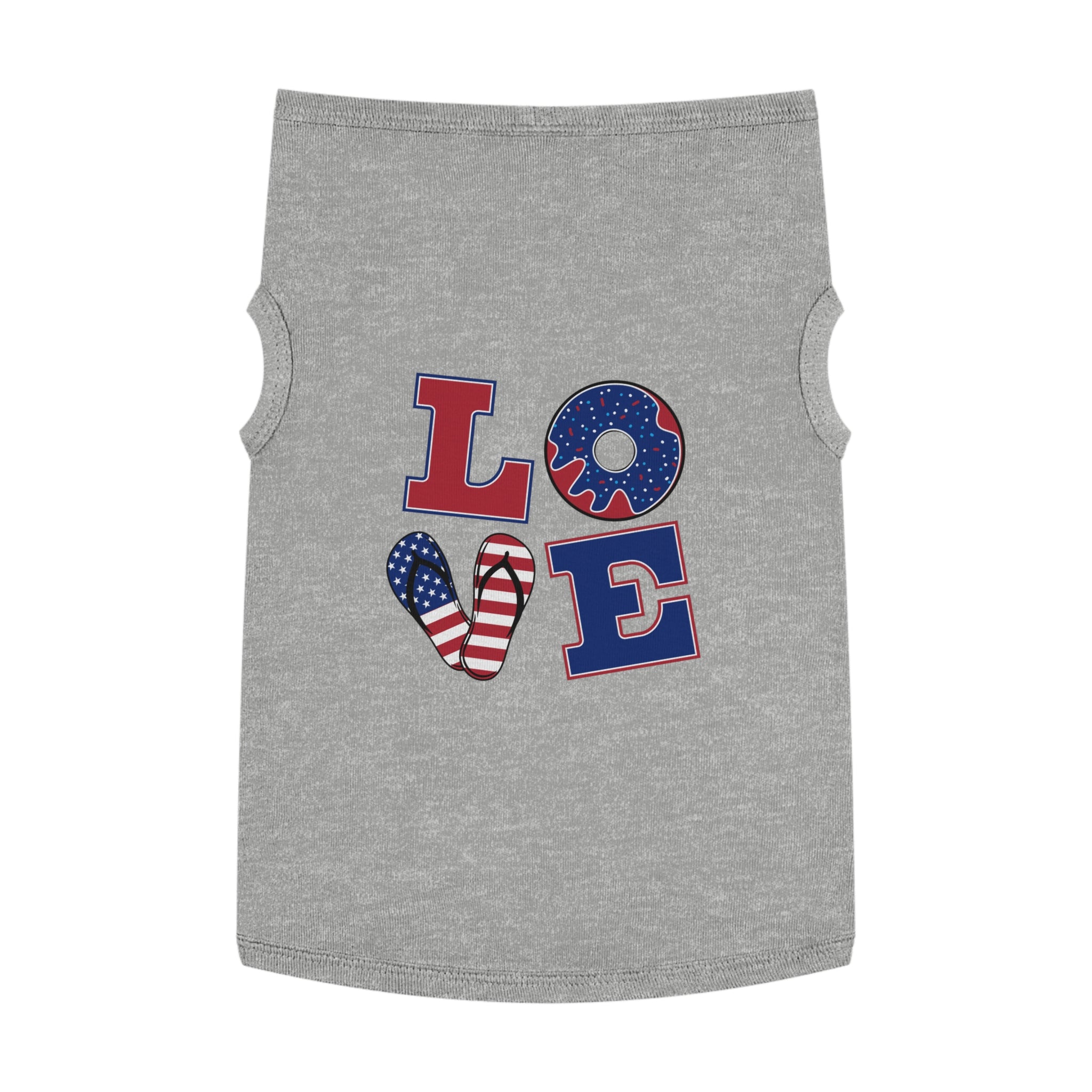 4th of July Love Pet Tank Top