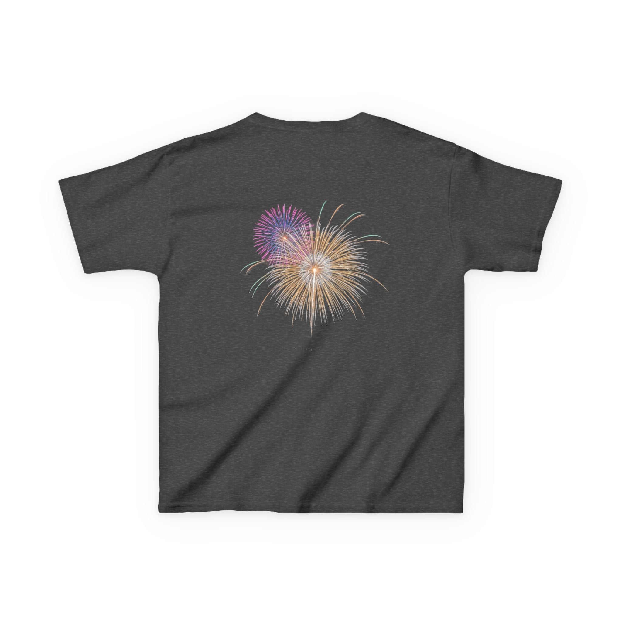 Kids Tee — 4th of July Fireworks American Flag Design