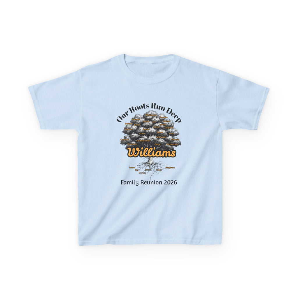 Kids T-Shirt — Family Reunion 2026 (Williams) - MUST PERSONALIZE THIS STYLE