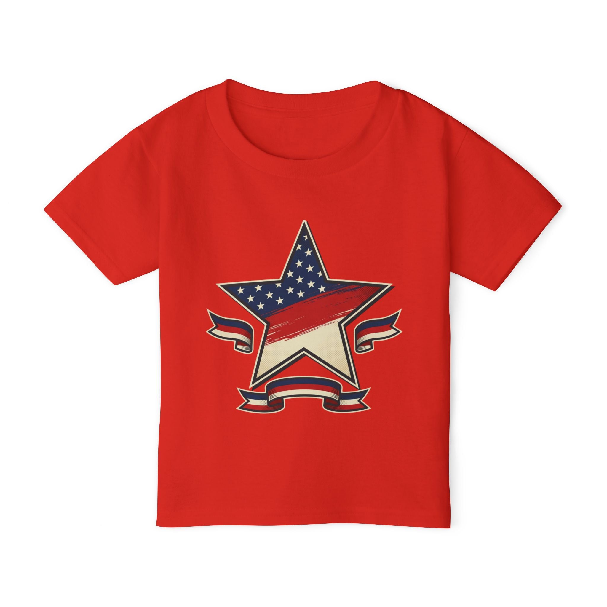 4th of July Toddler T-Shirt — American Flag Star