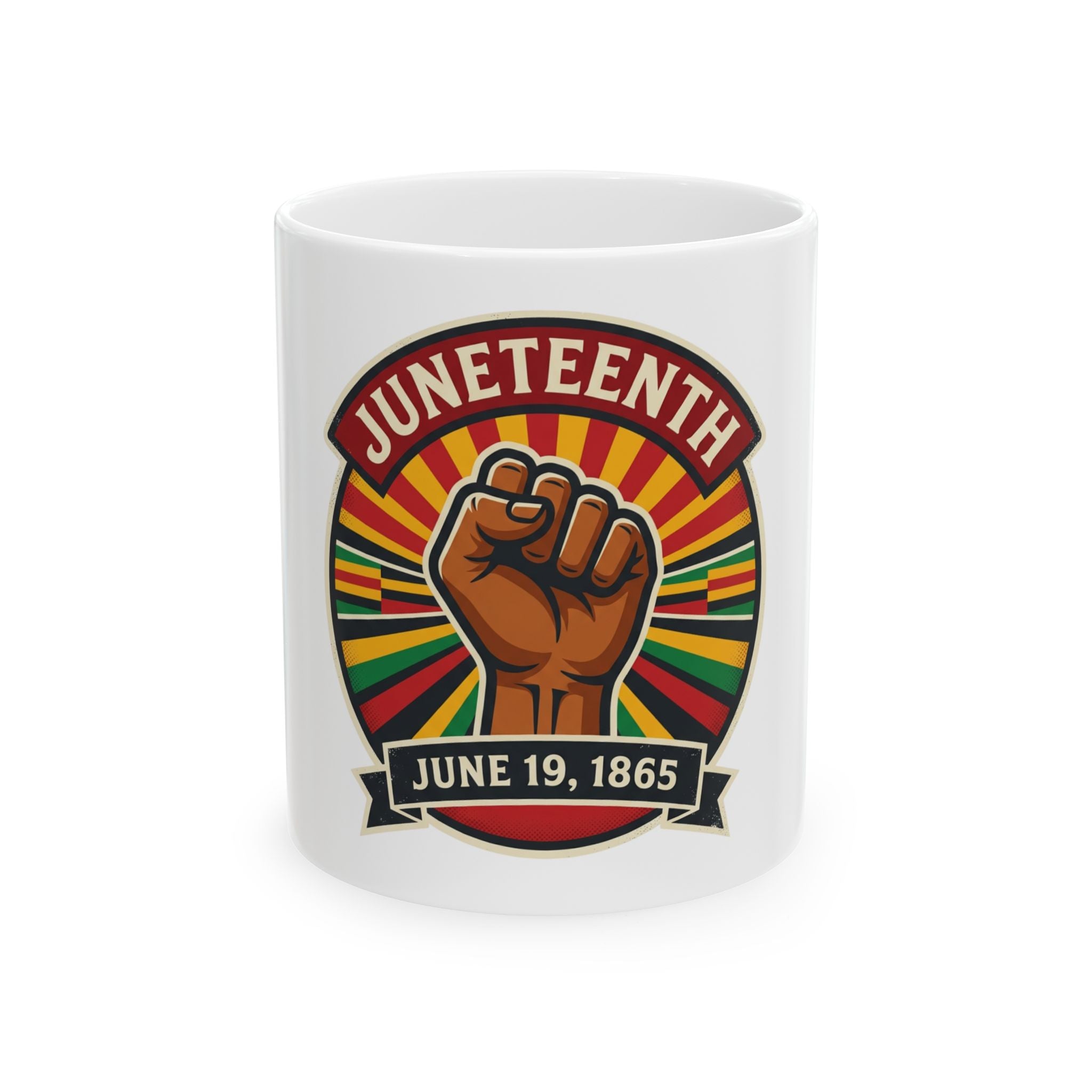 Juneteenth Inspired Ceramic Mug, (11oz, 15oz)