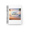 Stay Inspired Beach Spiral Notebook | Family Star (white)