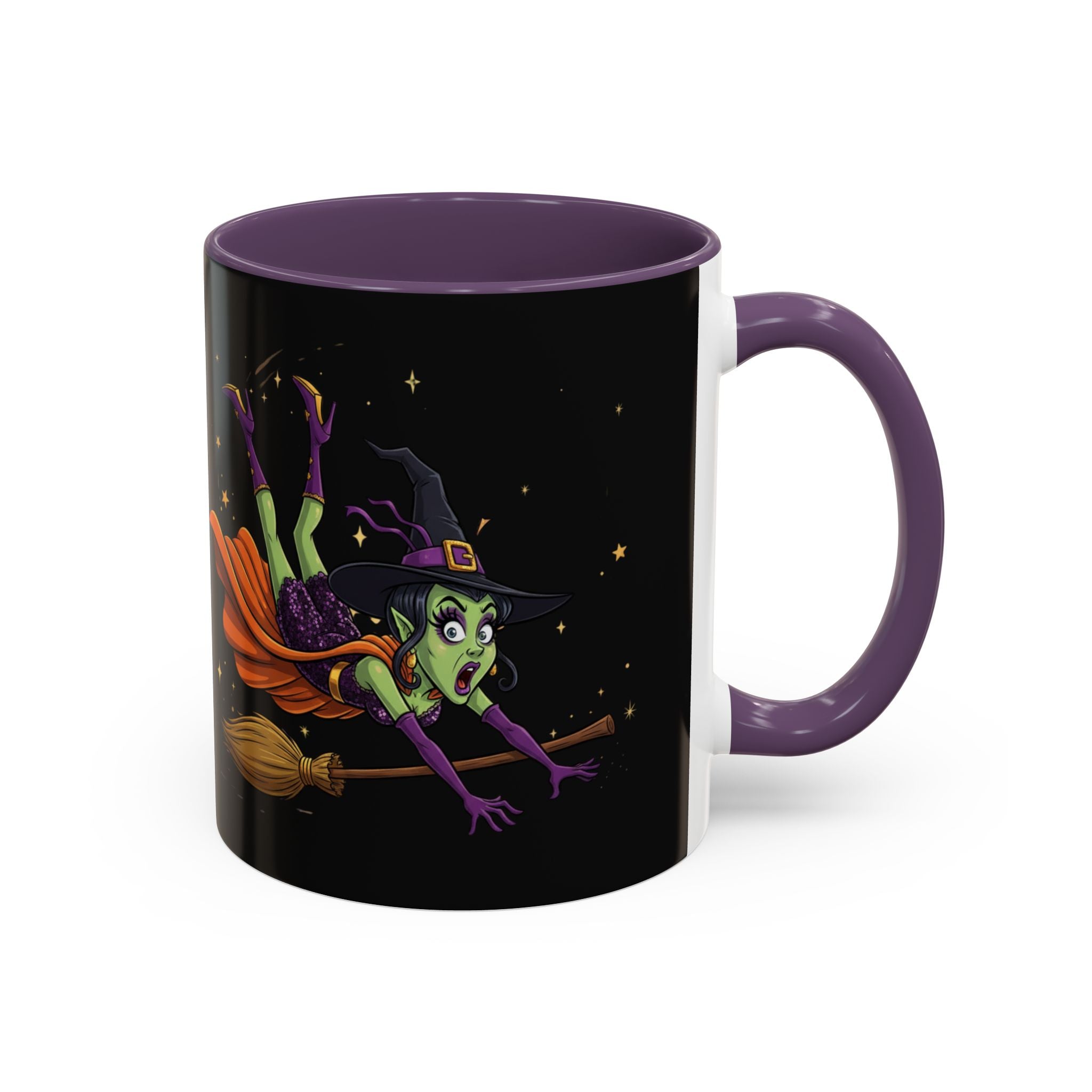 Witches Be Trippin' Coffee Mug — Halloween Witch Accent Mug (11/15oz)