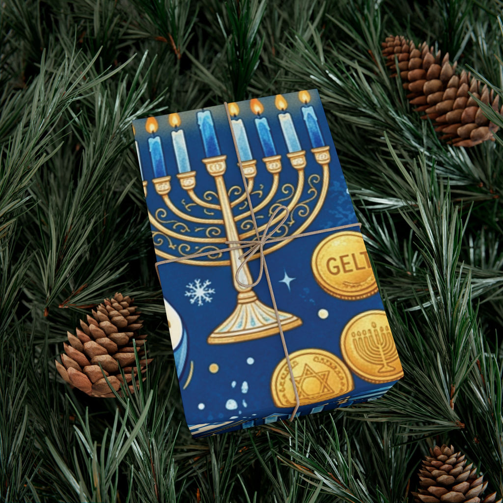 Festival of Lights Hanukkah Wrapping Paper