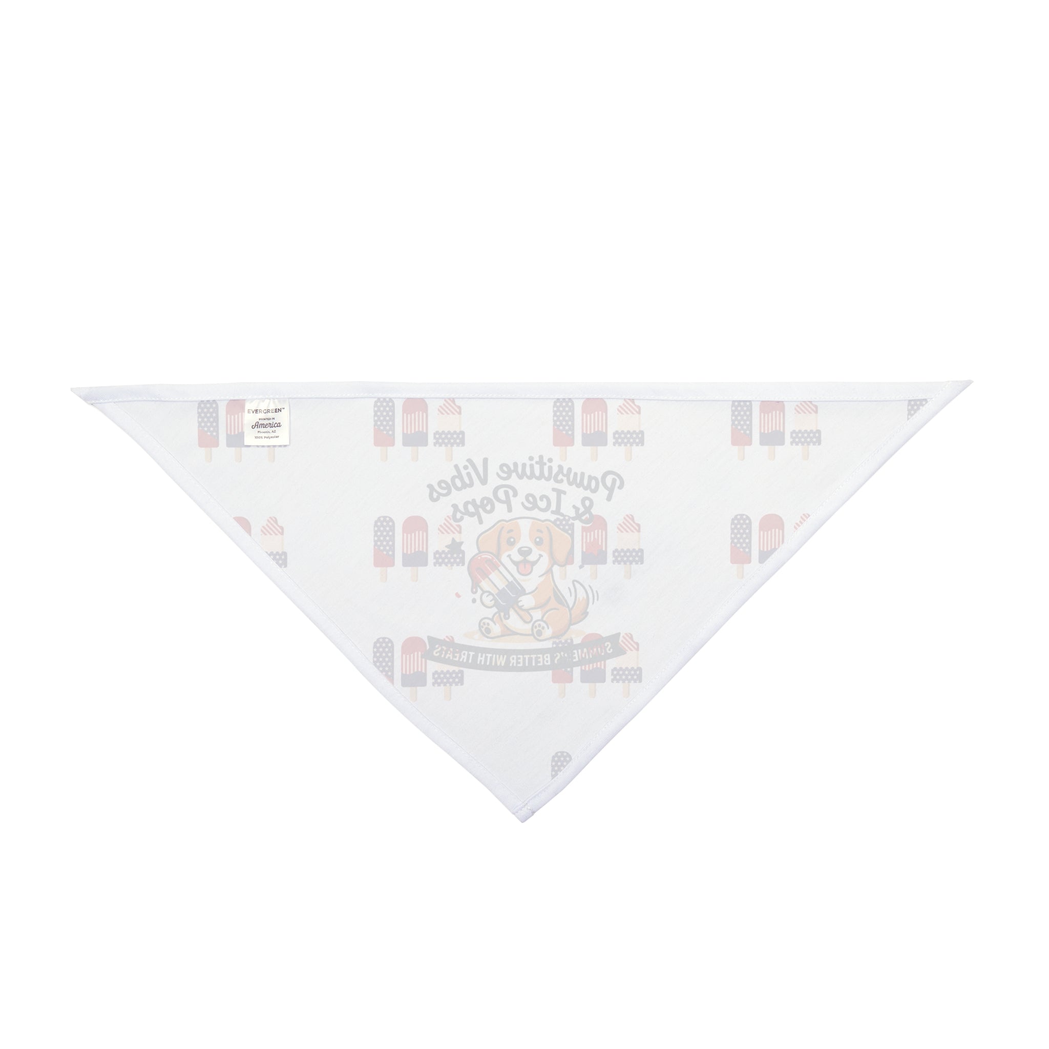 Pawsitive Vibes Pet Bandana — Patriotic Ice Pops