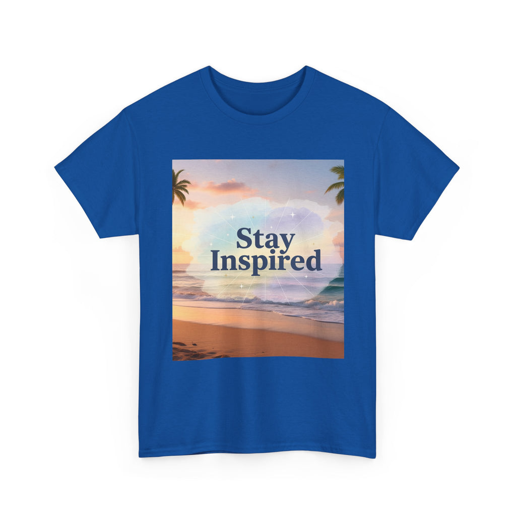 Stay Inspired Beach Sunset Unisex T-Shirt