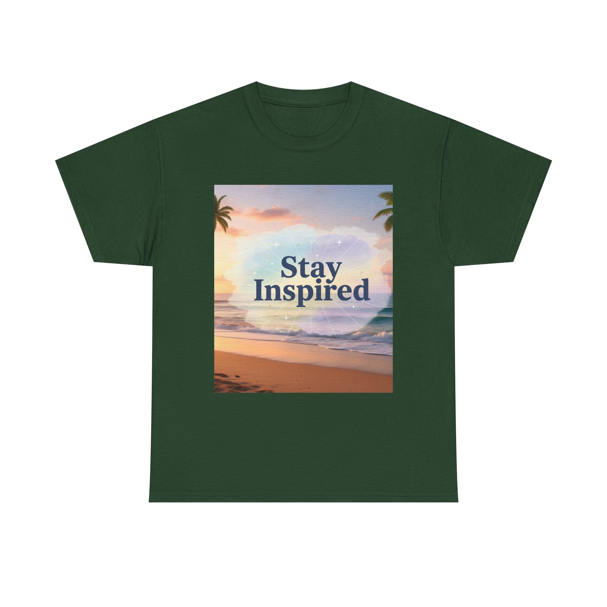 Stay Inspired Beach Sunset Unisex T-Shirt