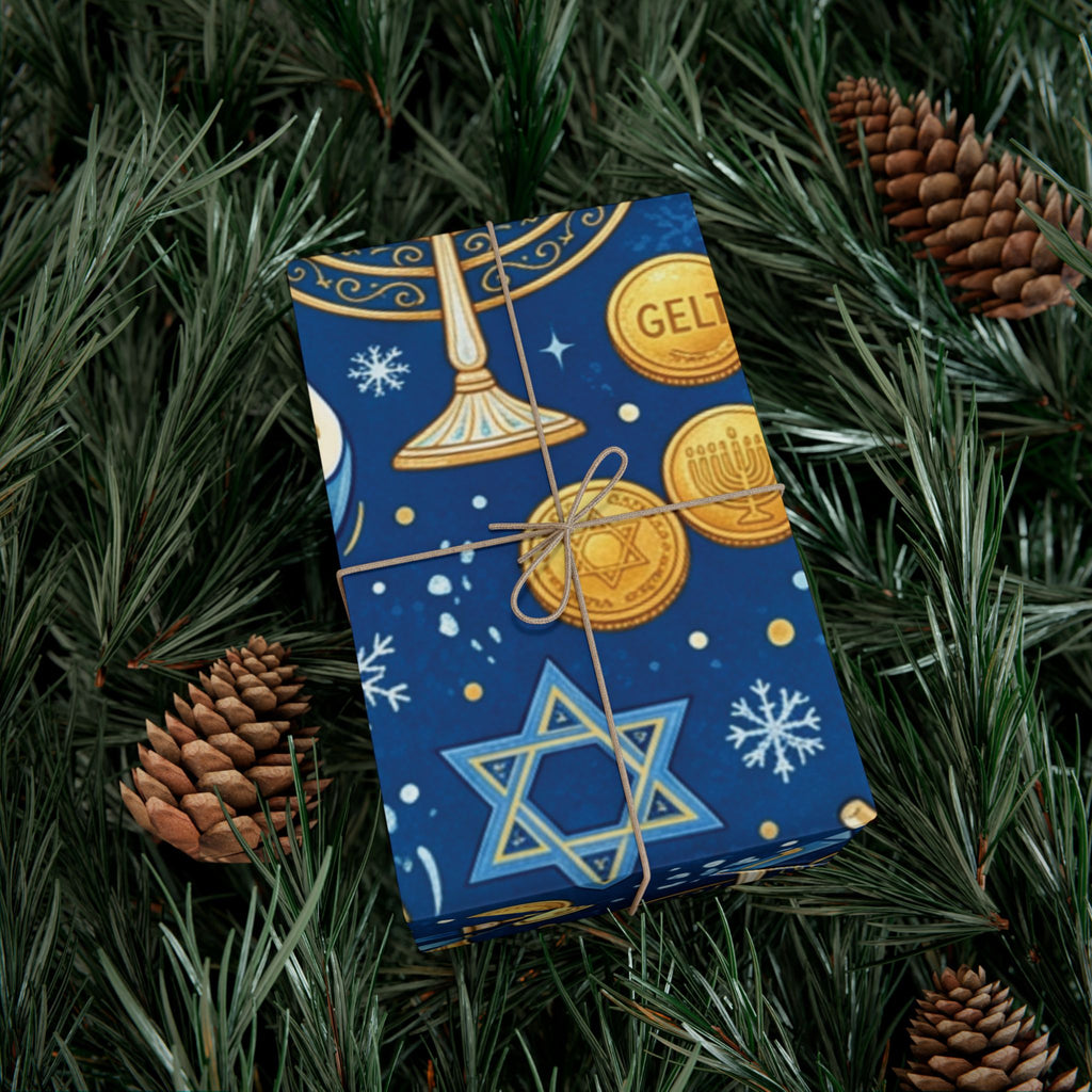 Festival of Lights Hanukkah Wrapping Paper