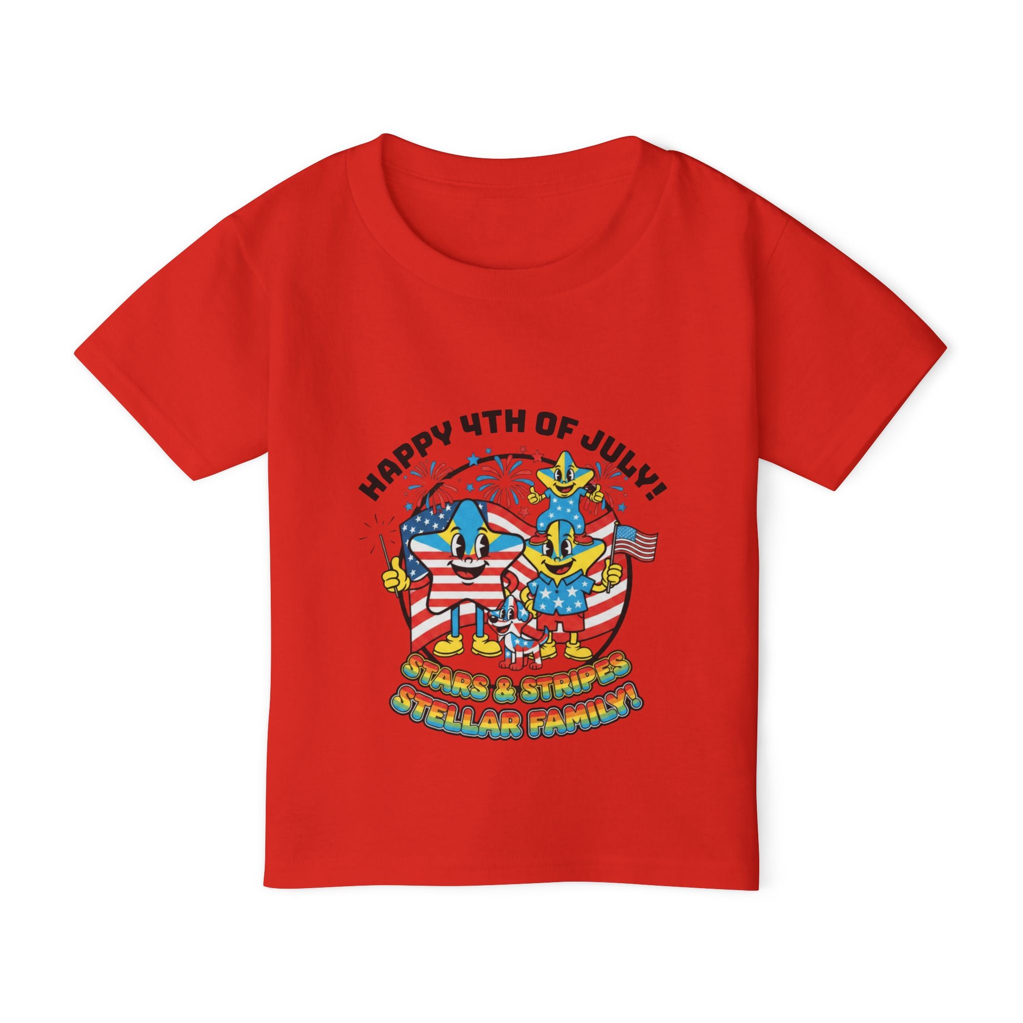 Stellar Family Toddler Tee — Happy 4th of July