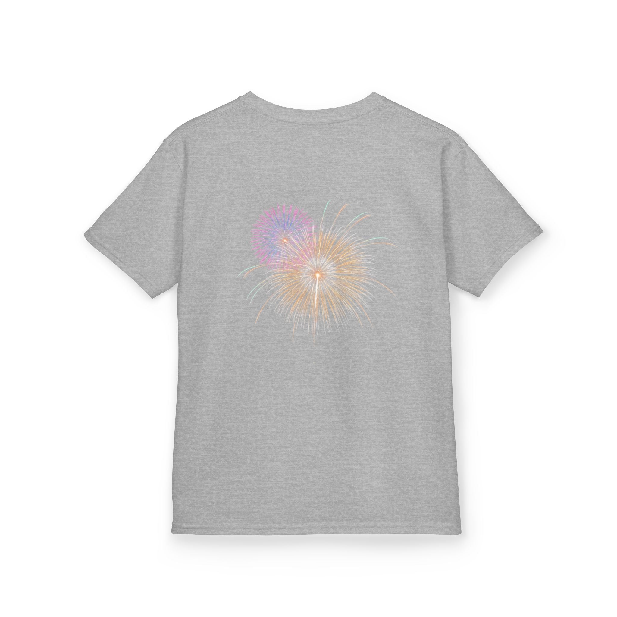 Kids Tee — 4th of July Fireworks American Flag Design