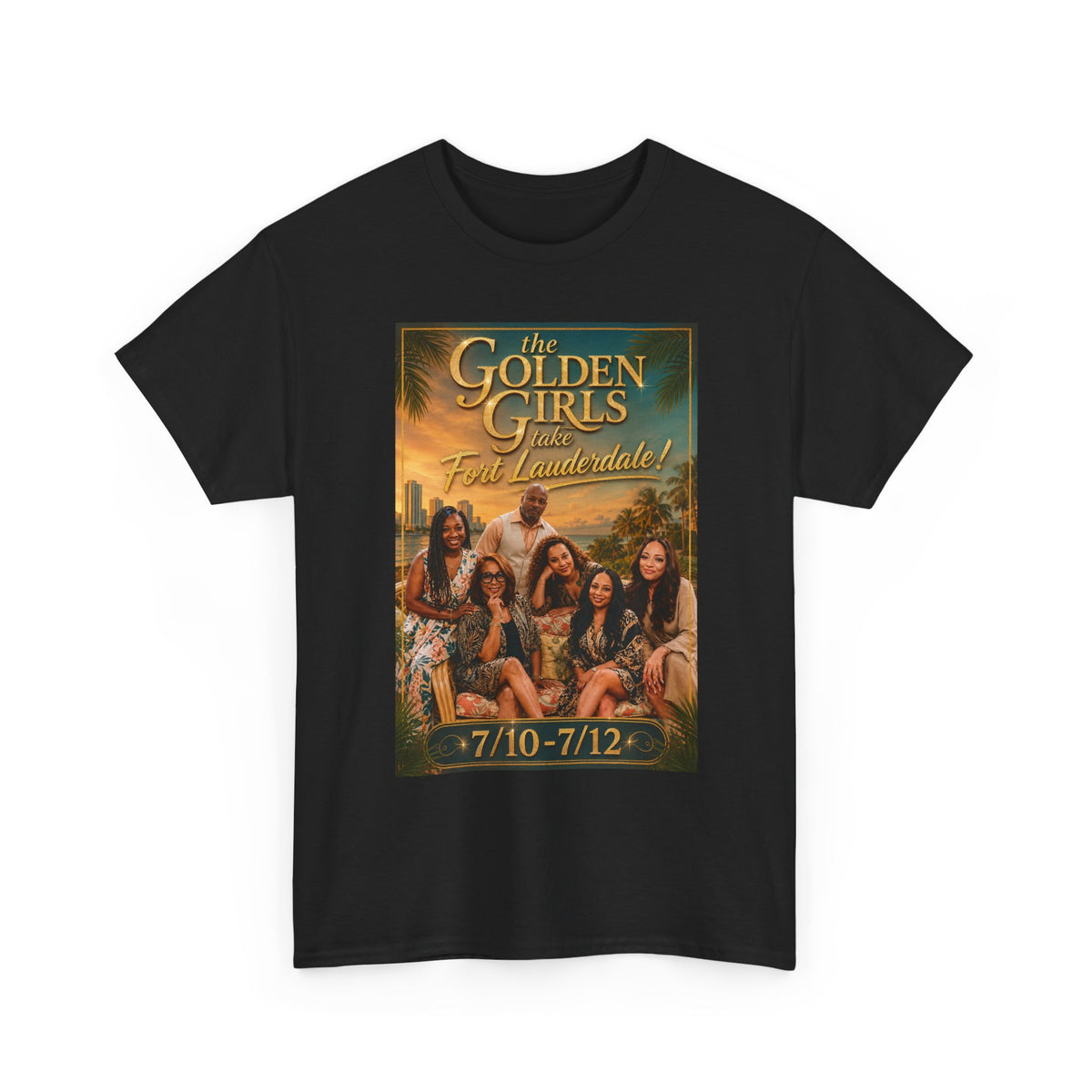 Golden Girls Tour Poster T-Shirt — Vintage Concert Tee (7/10–7/12)