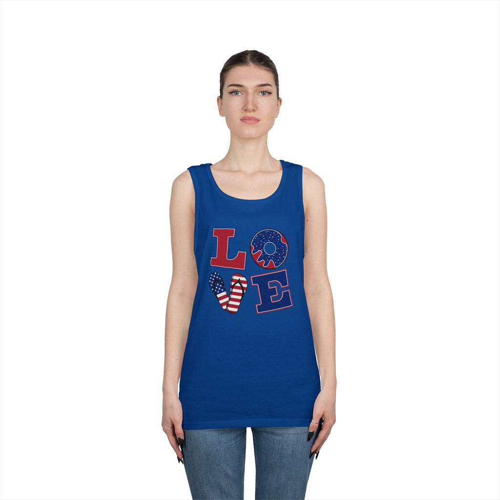 L-O-V-E 4th of July Tank Top