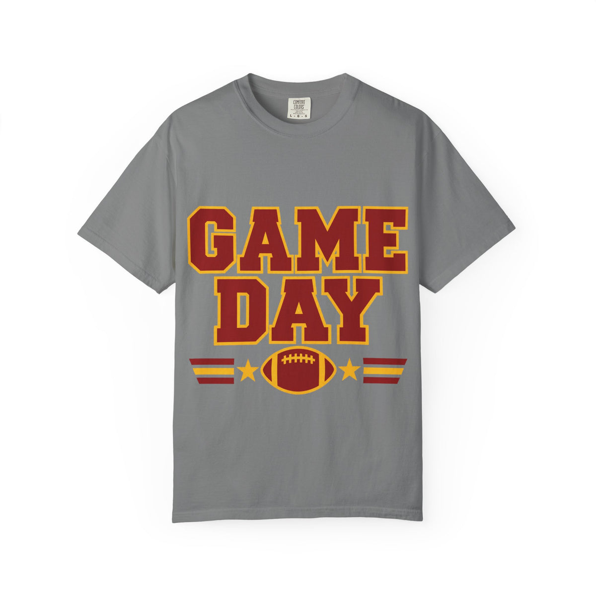 Game Day Football Shirt – Red & Gold
