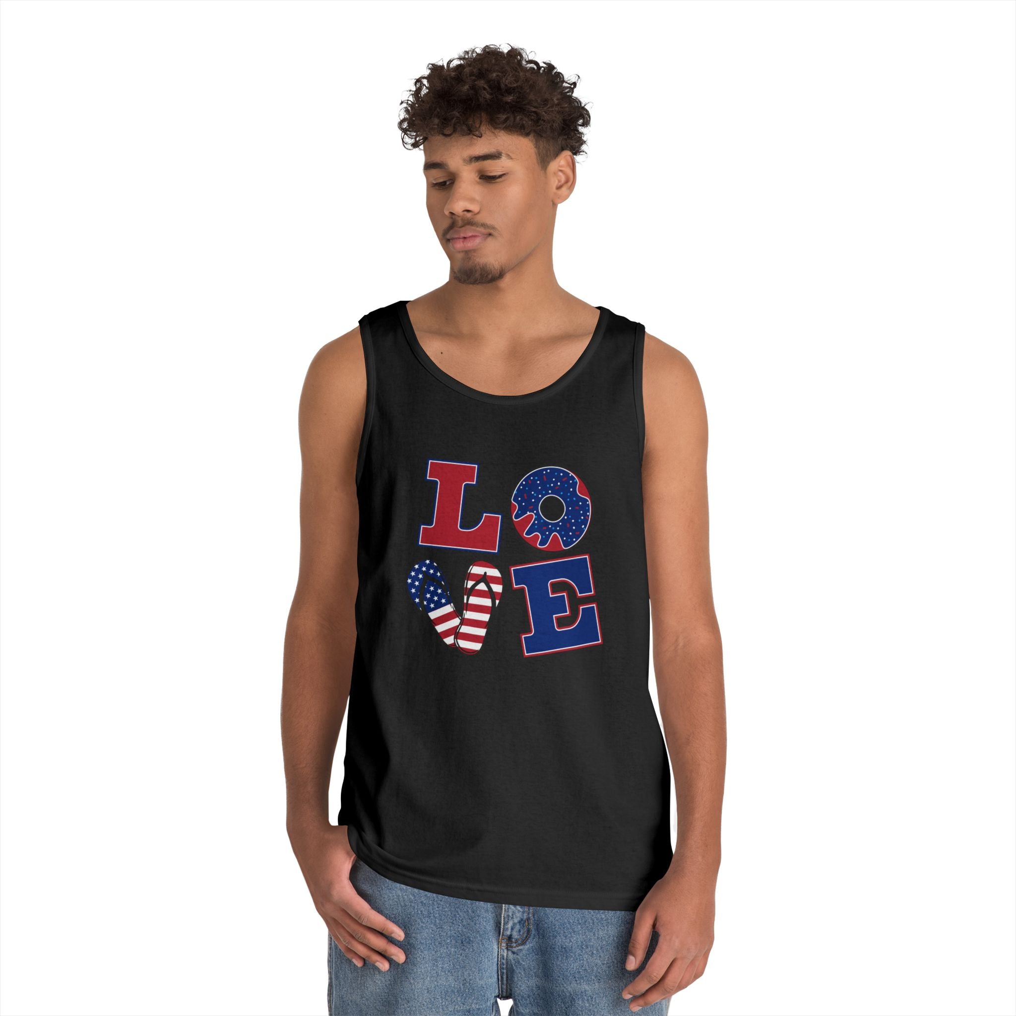 L-O-V-E 4th of July Tank Top