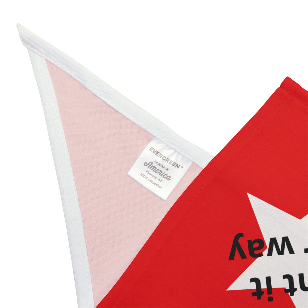 Family Star Red Pet Bandana with White Star