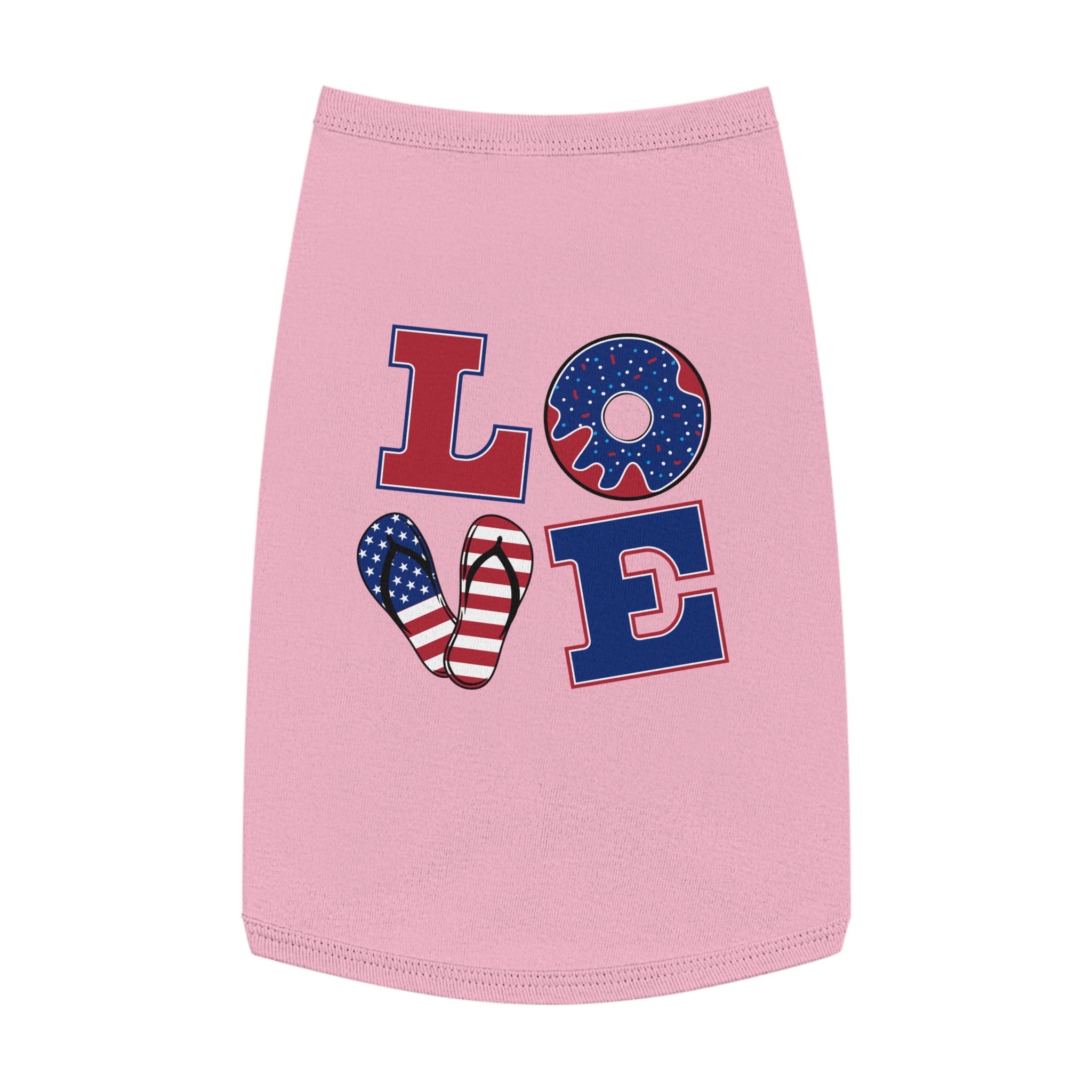 4th of July Love Pet Tank Top