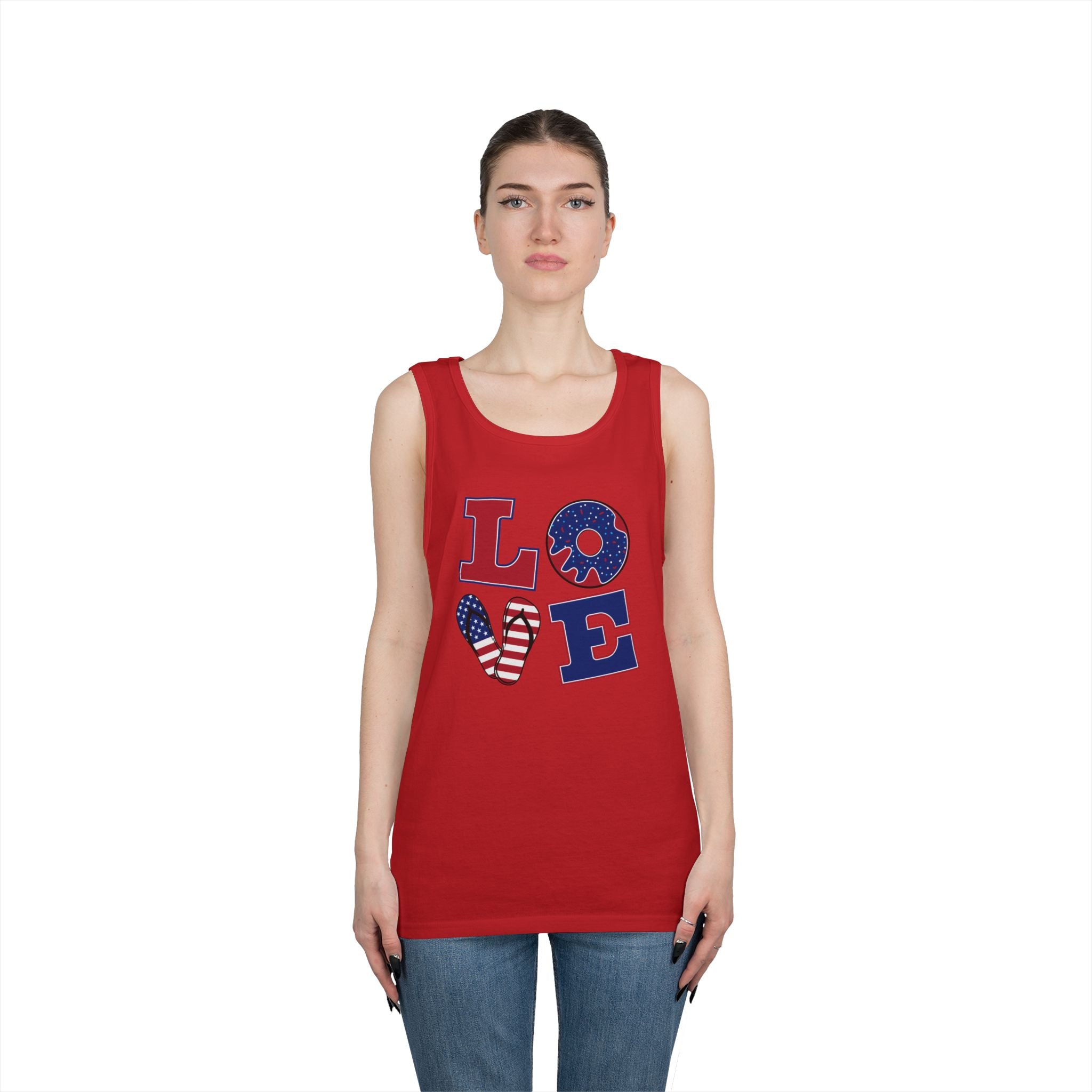 L-O-V-E 4th of July Tank Top