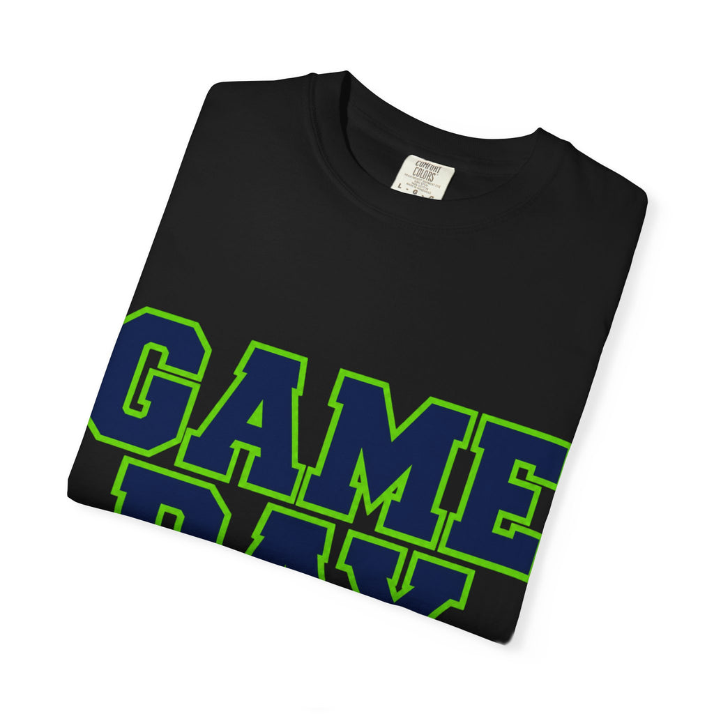 Game Day Football Shirt – Navy, Green & Silver