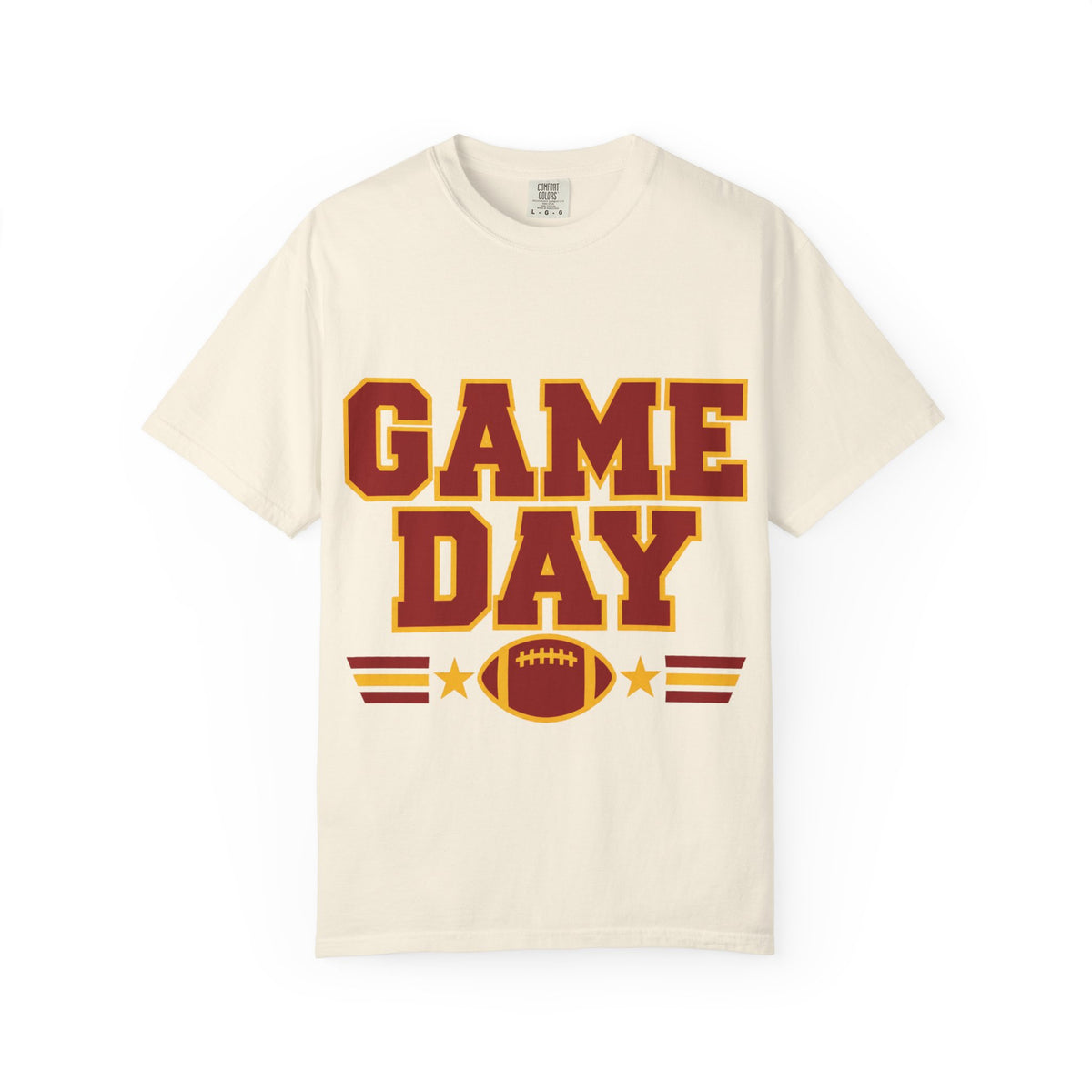 Game Day Football Shirt – Red & Gold