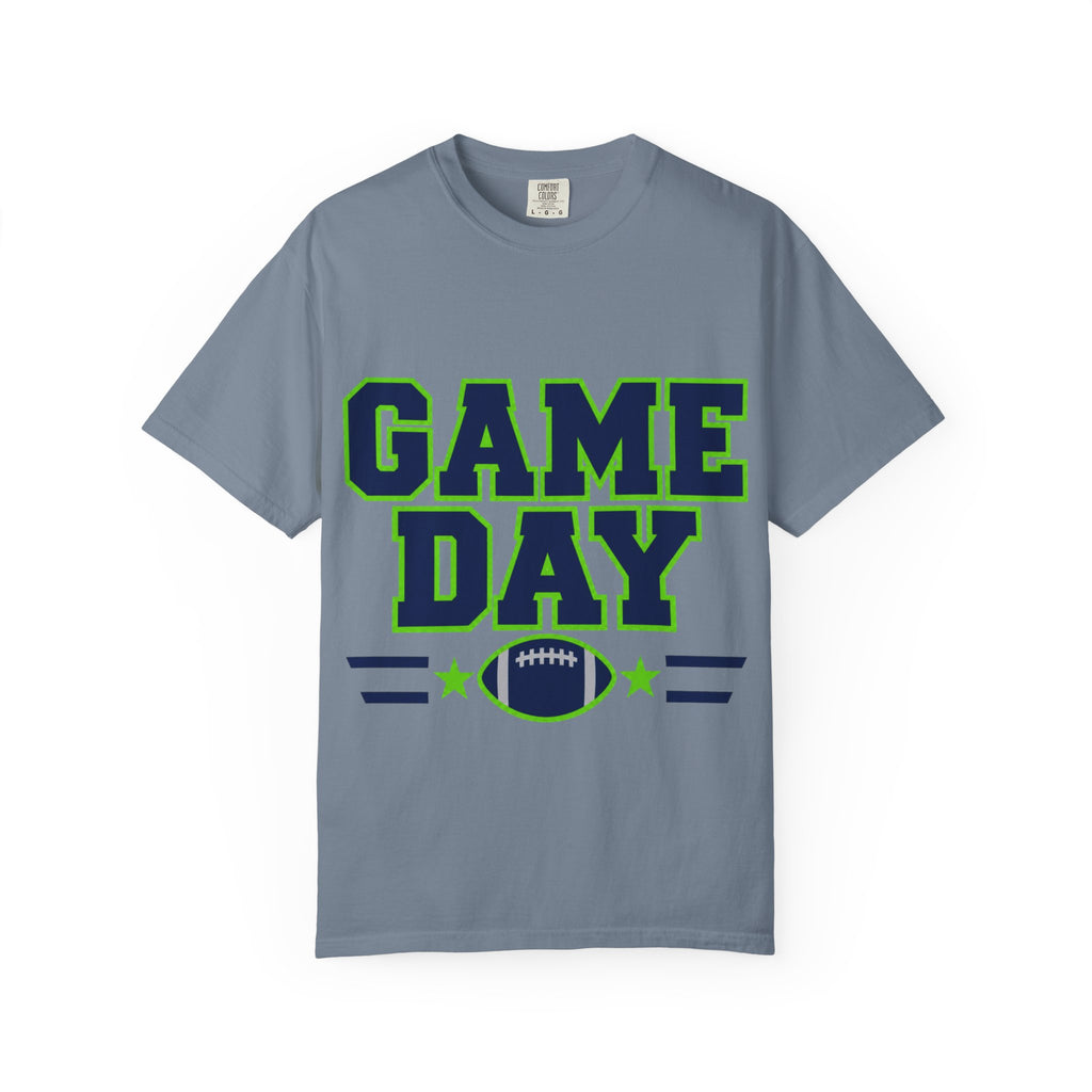 Game Day Football Shirt – Navy, Green & Silver