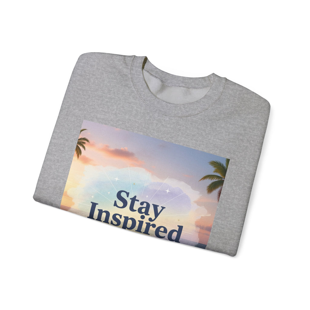 Stay Inspired Beach Unisex Sweatshirt | Family Star