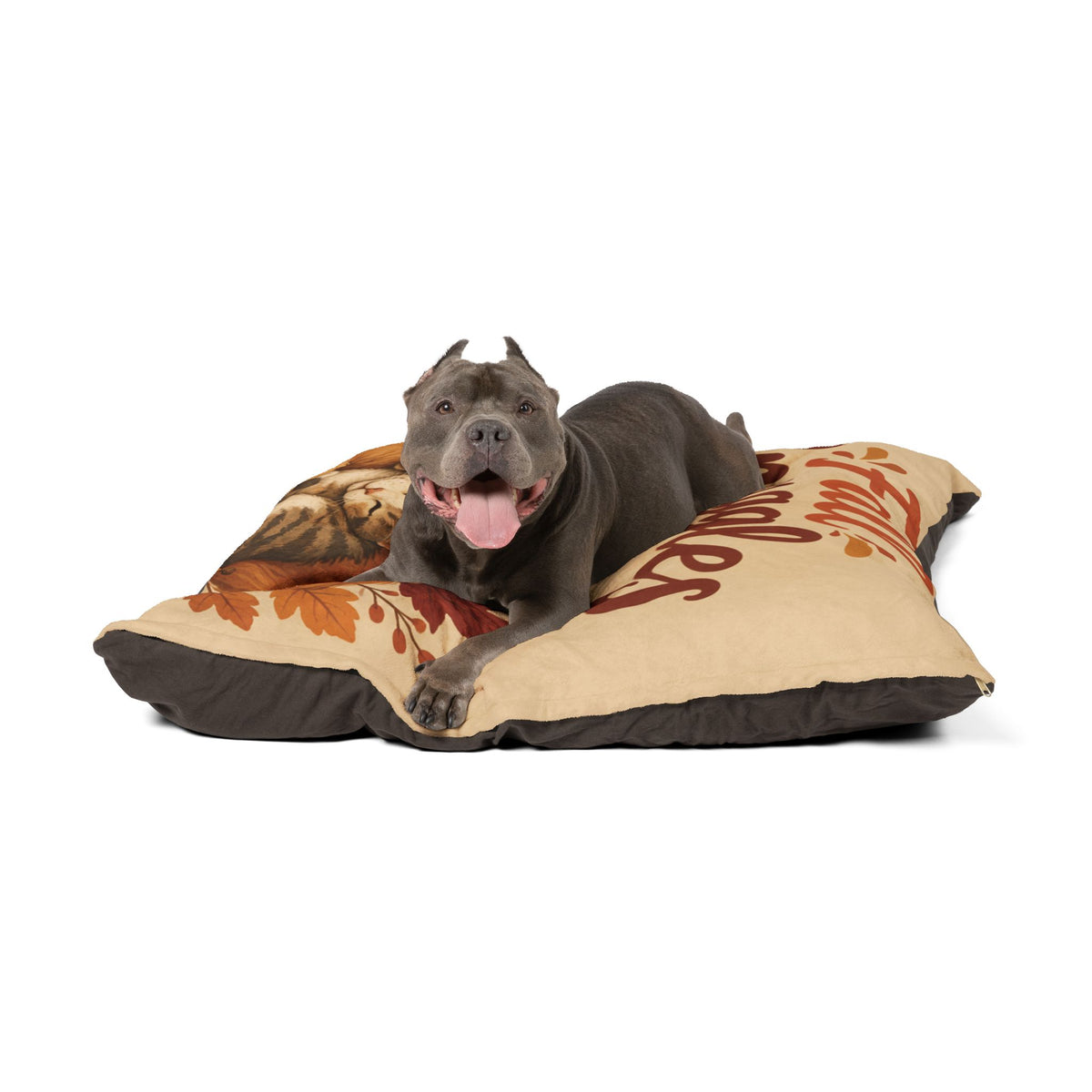 Fall Snuggles Pet Bed — Cozy Autumn Dog & Cat Pillow