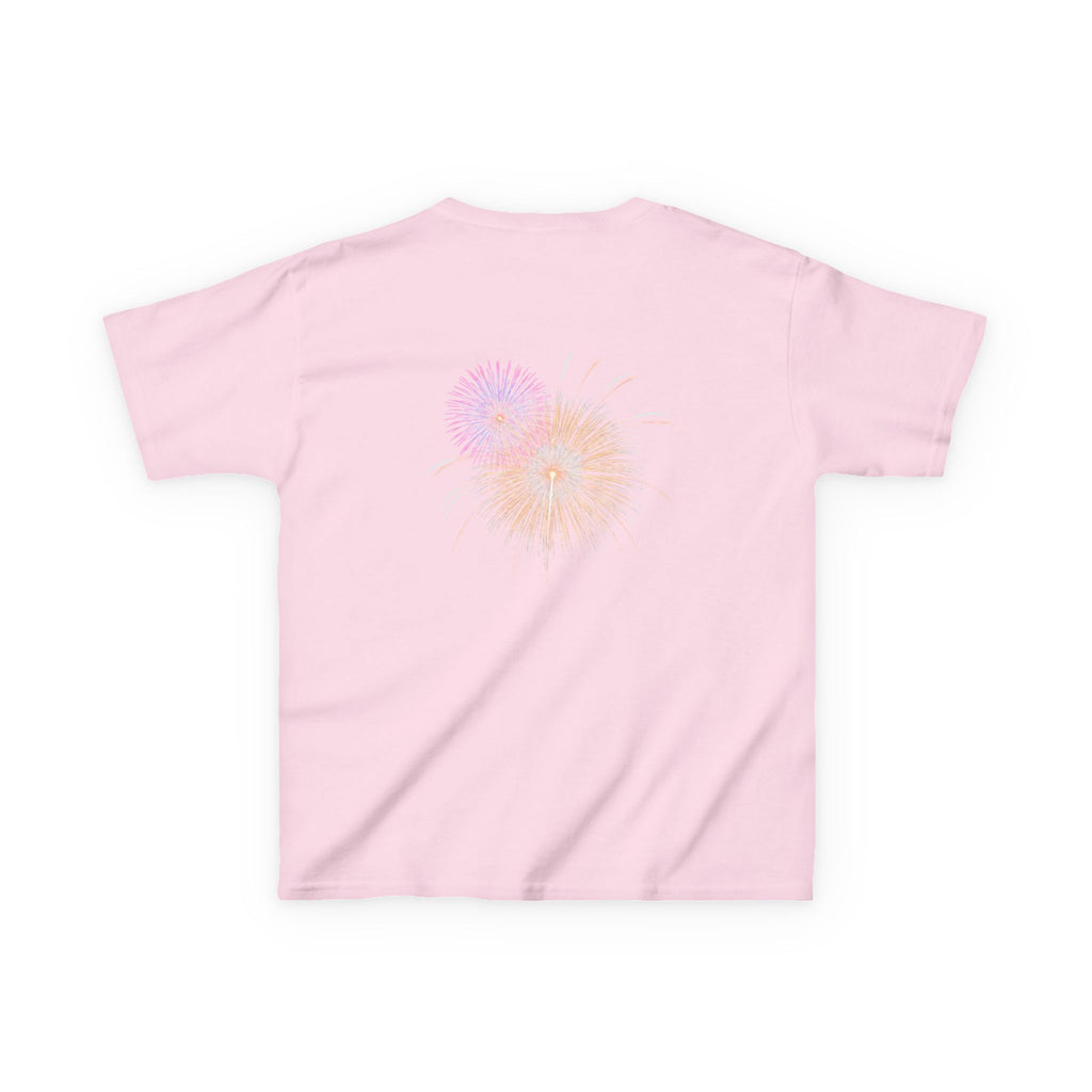 Kids Tee — 4th of July Fireworks American Flag Design