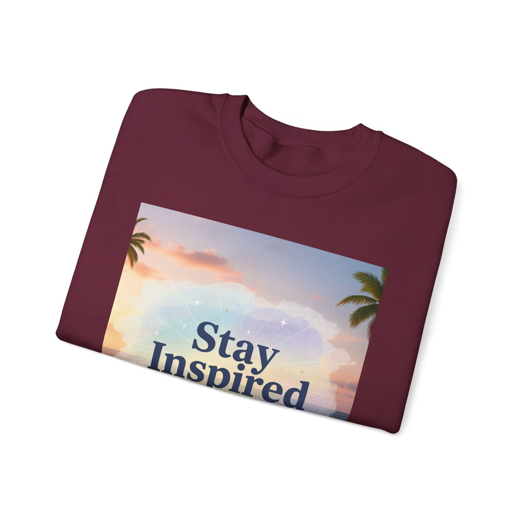 Stay Inspired Beach Unisex Sweatshirt | Family Star