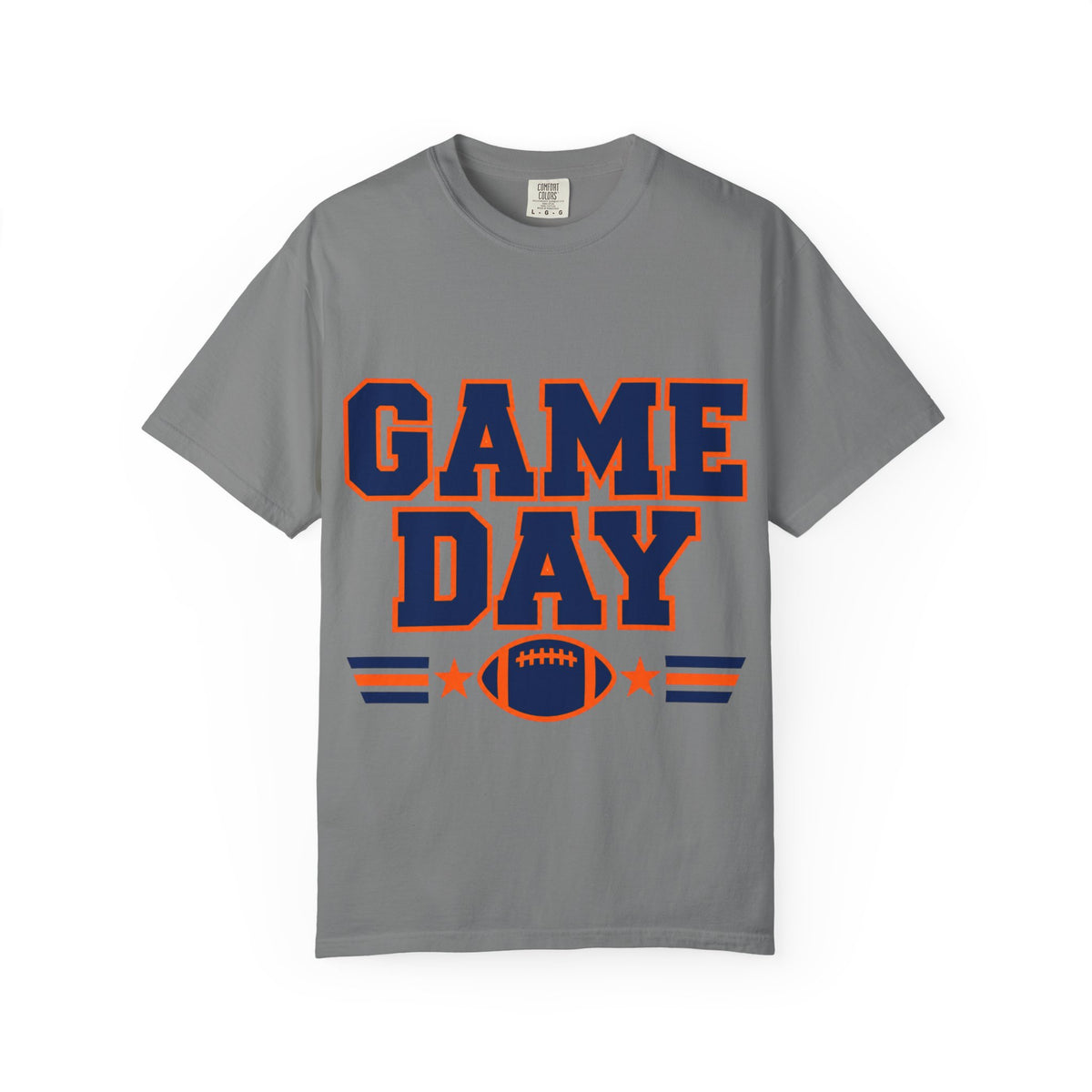 Game Day Football Shirt – Orange & Blue