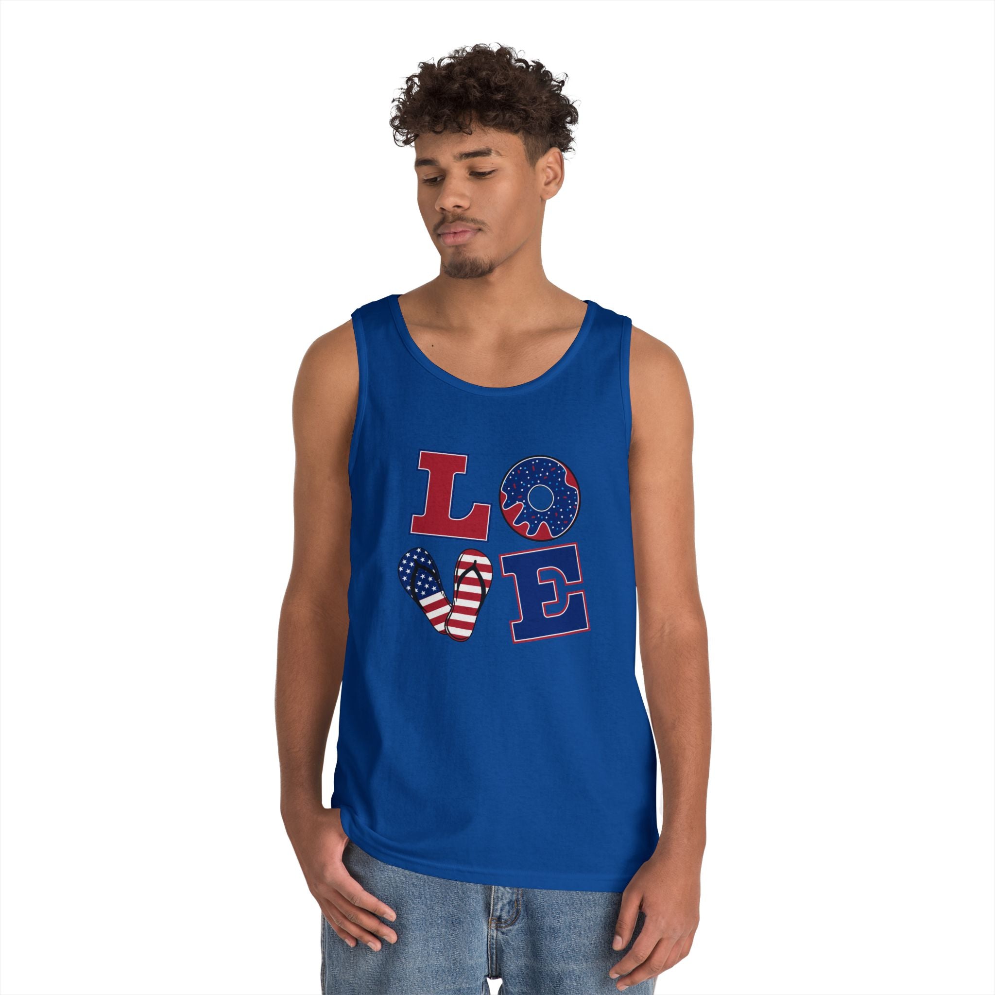 L-O-V-E 4th of July Tank Top