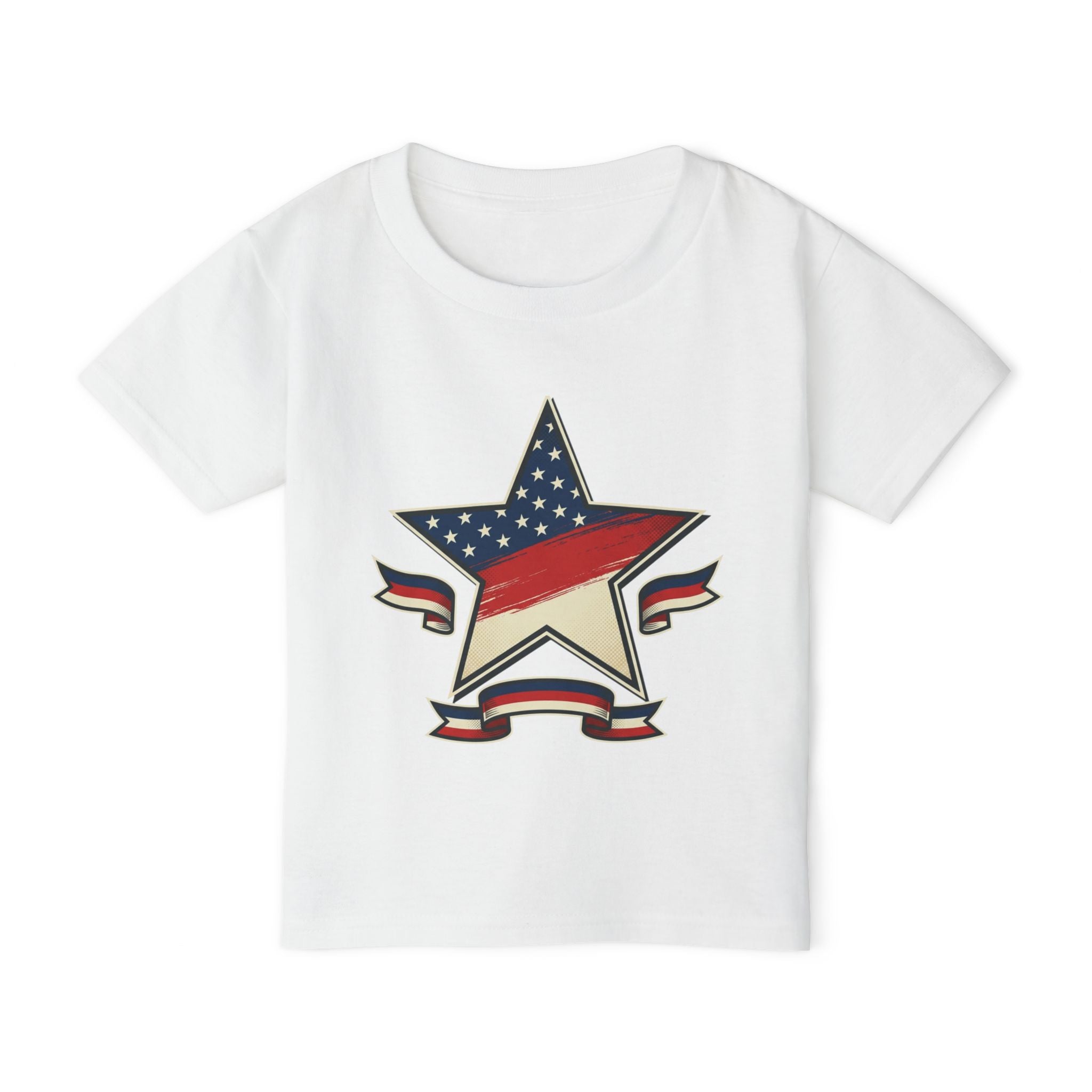 4th of July Toddler T-Shirt — American Flag Star