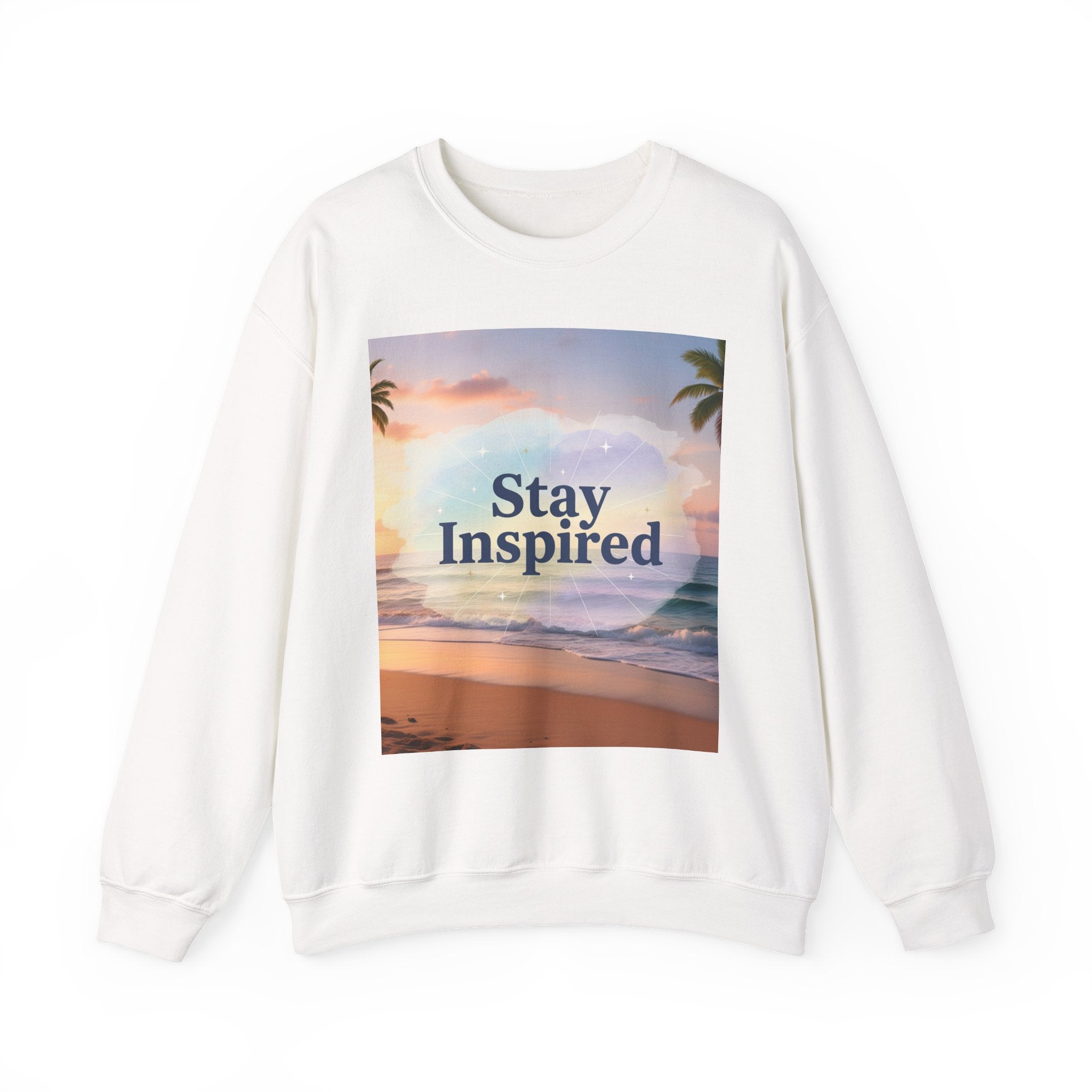Stay Inspired Beach Unisex Sweatshirt | Family Star