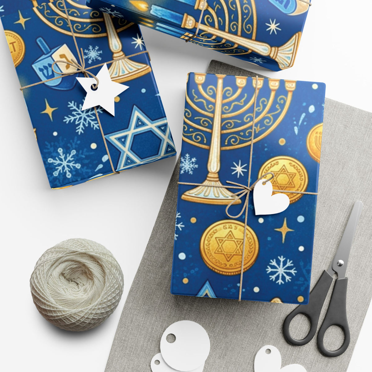 Festival of Lights Hanukkah Wrapping Paper