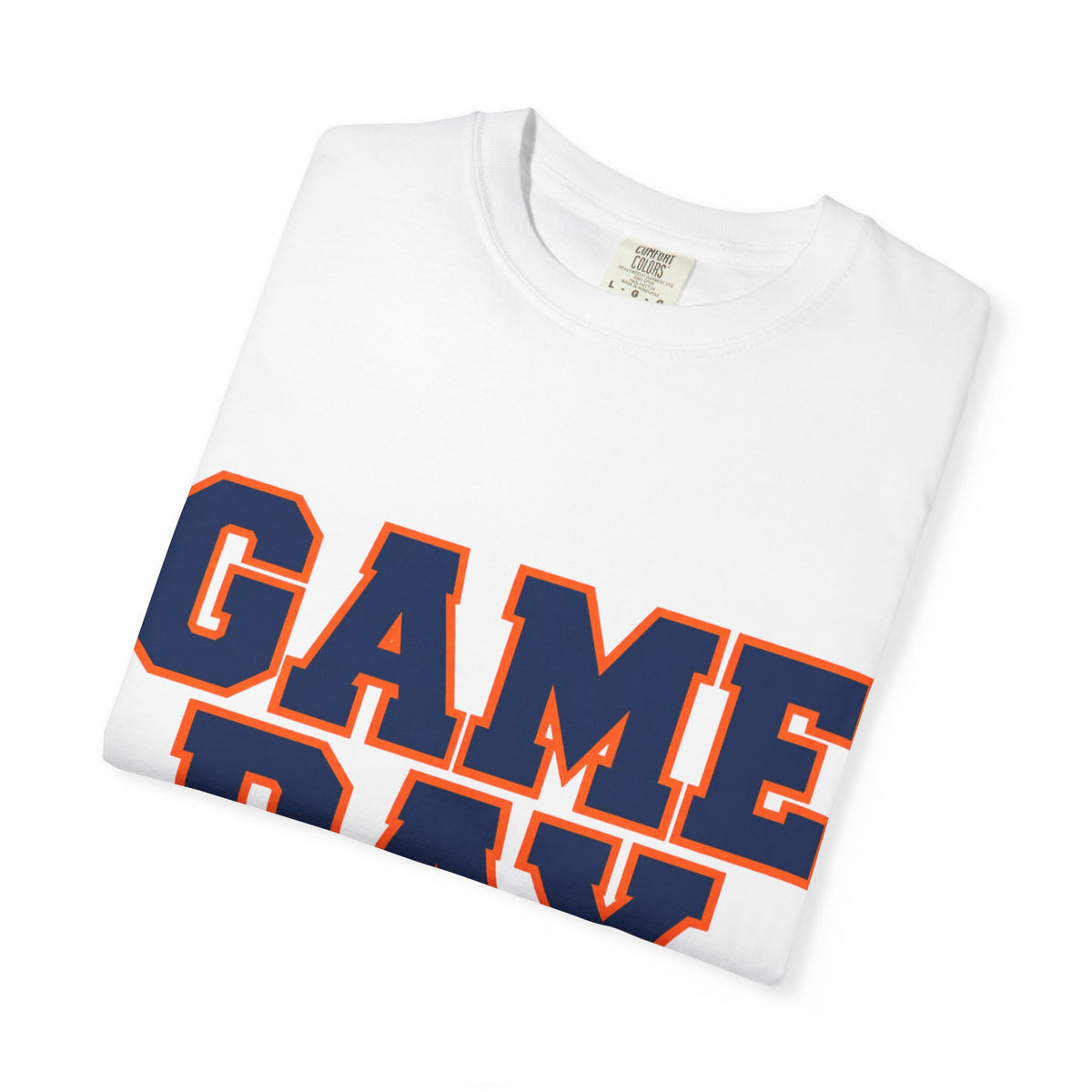 Game Day Football Shirt – Orange & Blue