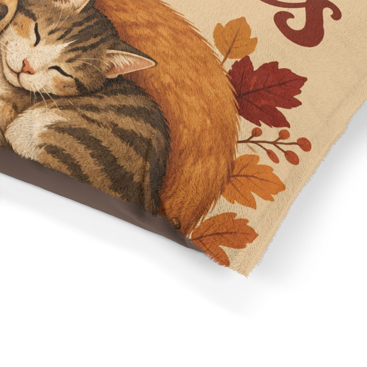 Fall Snuggles Pet Bed — Cozy Autumn Dog & Cat Pillow