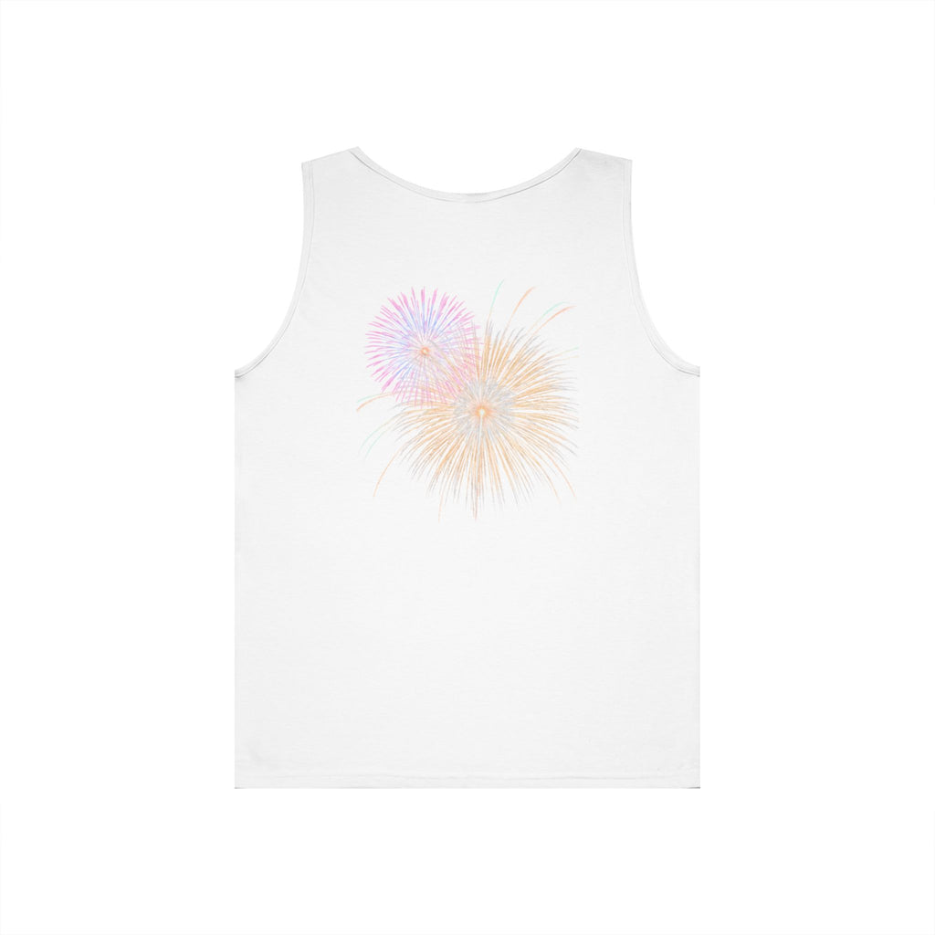 Freedom Eagle Tank Top — Patriotic Fireworks Graphic