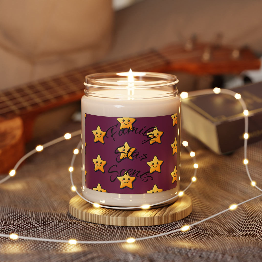 Family Star Scented Soy Candle — 9oz Premium Home Decor & Gift Candle