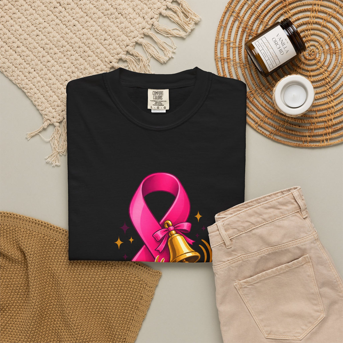 Breast Cancer Awareness T-Shirt — "She Rang the Bell" Personalized Tee