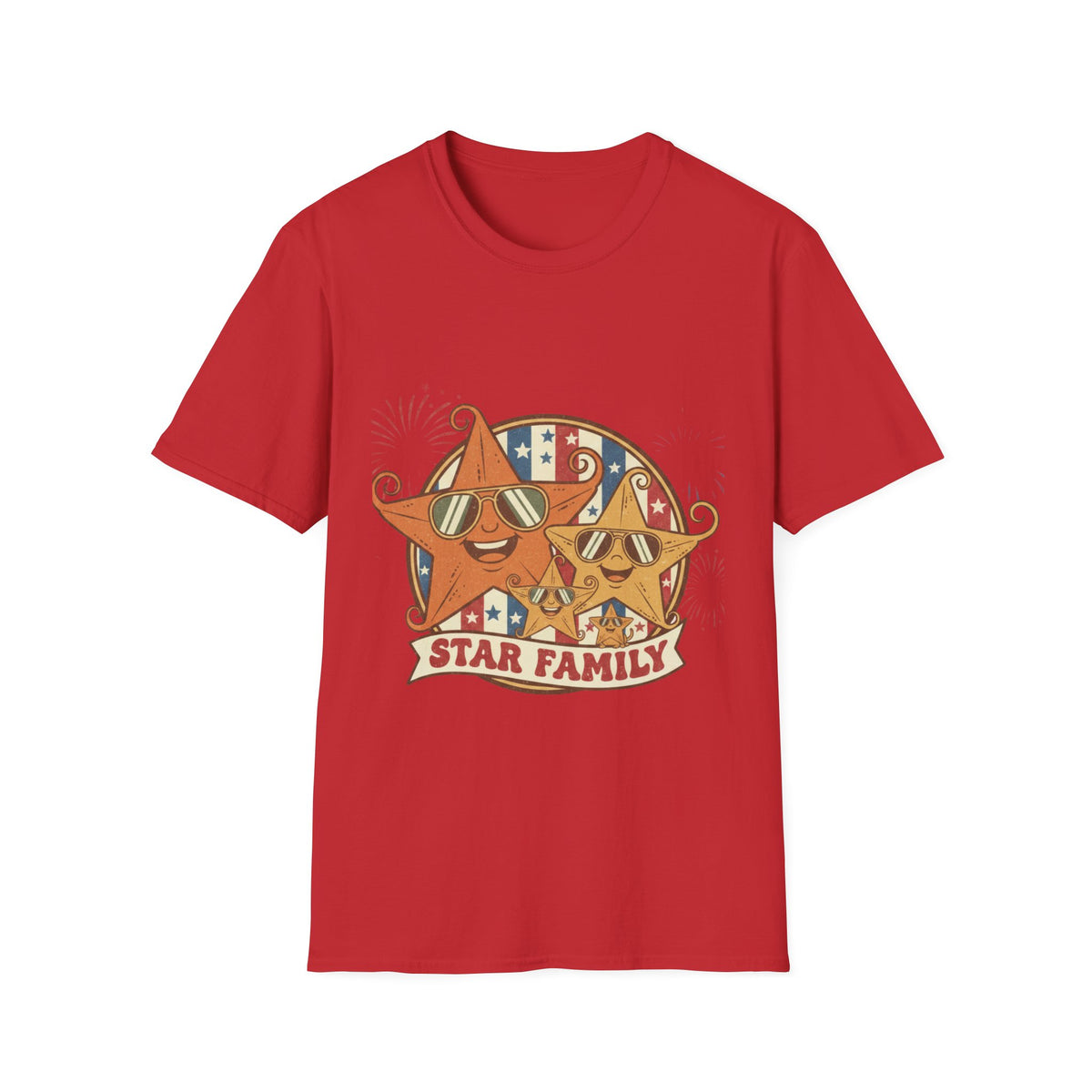 Family Star 4th of July Tee — Vintage Cool Star Family Edition