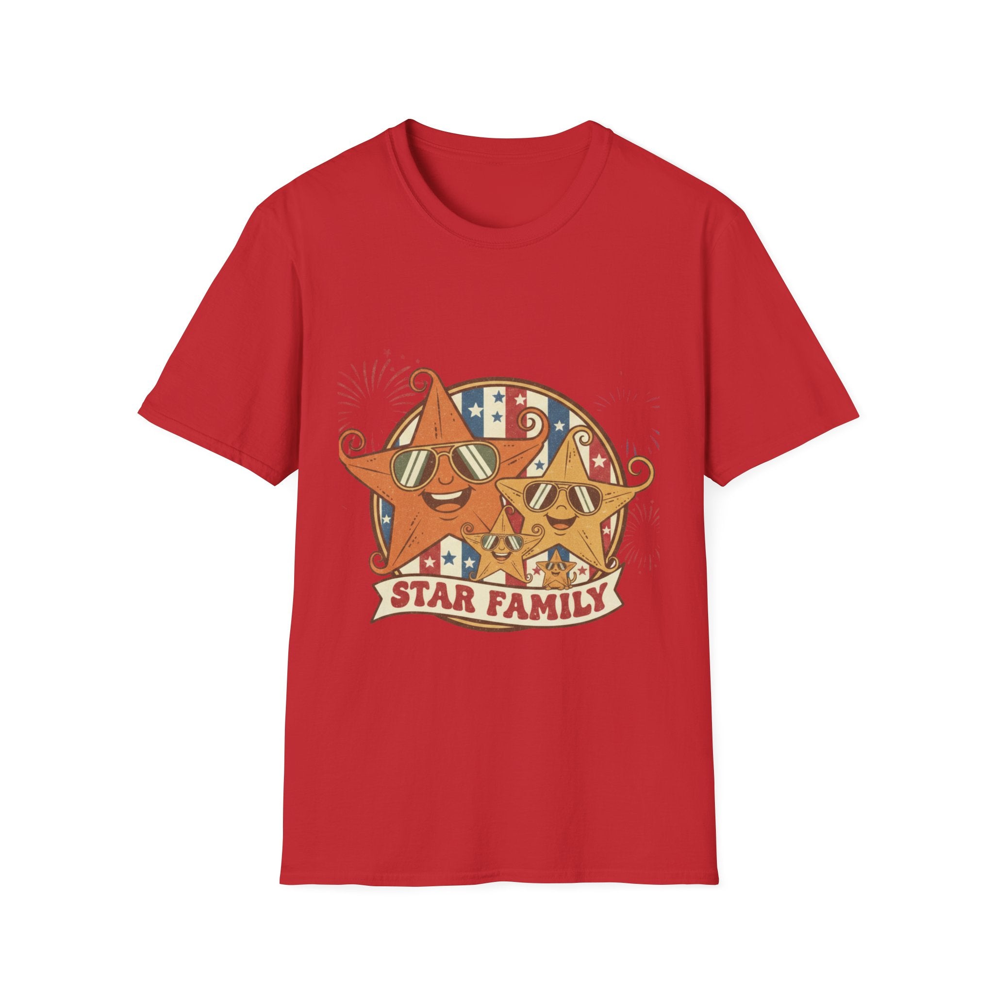 Family Star 4th of July Tee — Vintage Cool Star Family Edition