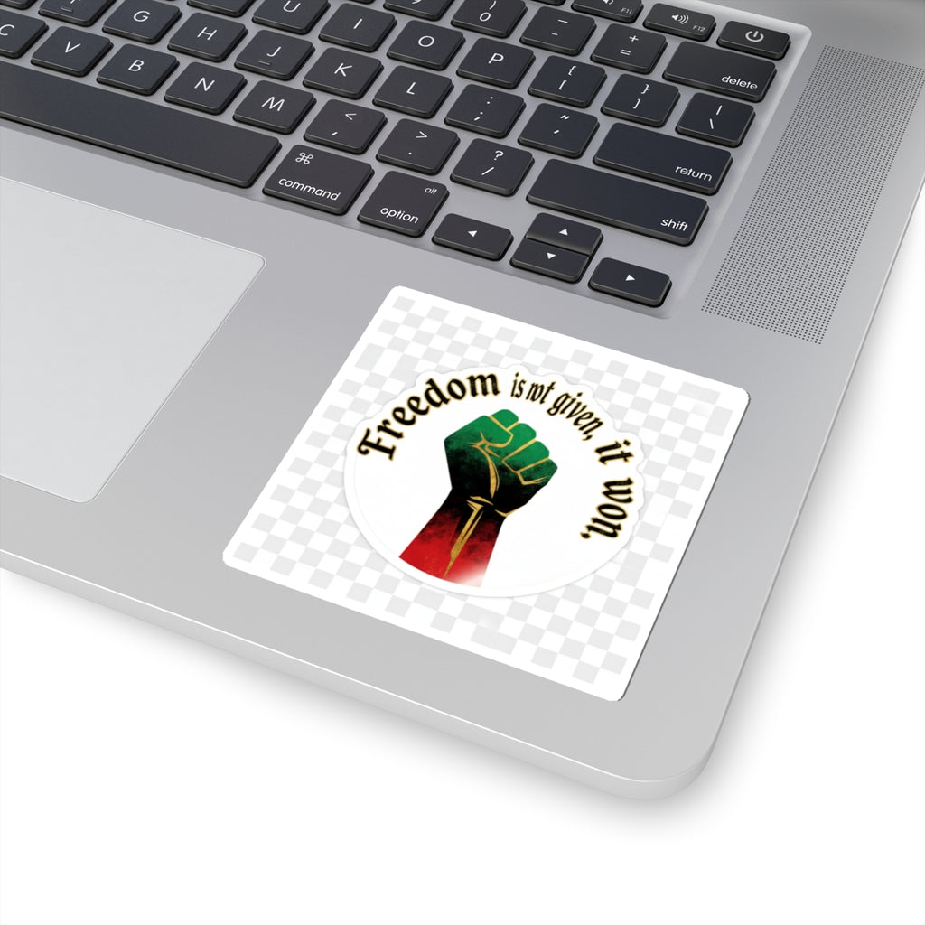 Freedom Is Not Given, It Won – Juneteenth Fist Sticker