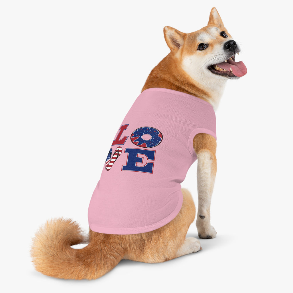 4th of July Love Pet Tank Top