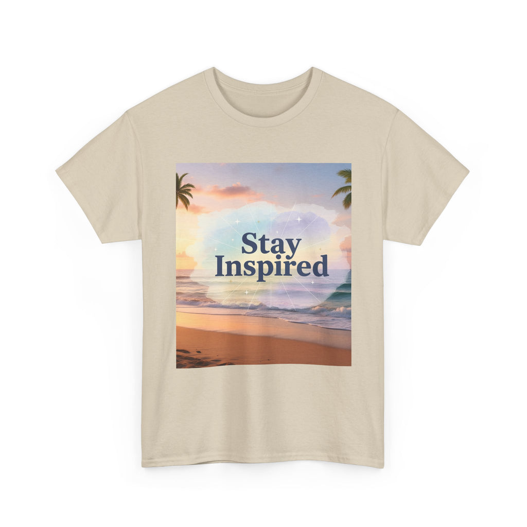 Stay Inspired Beach Sunset Unisex T-Shirt