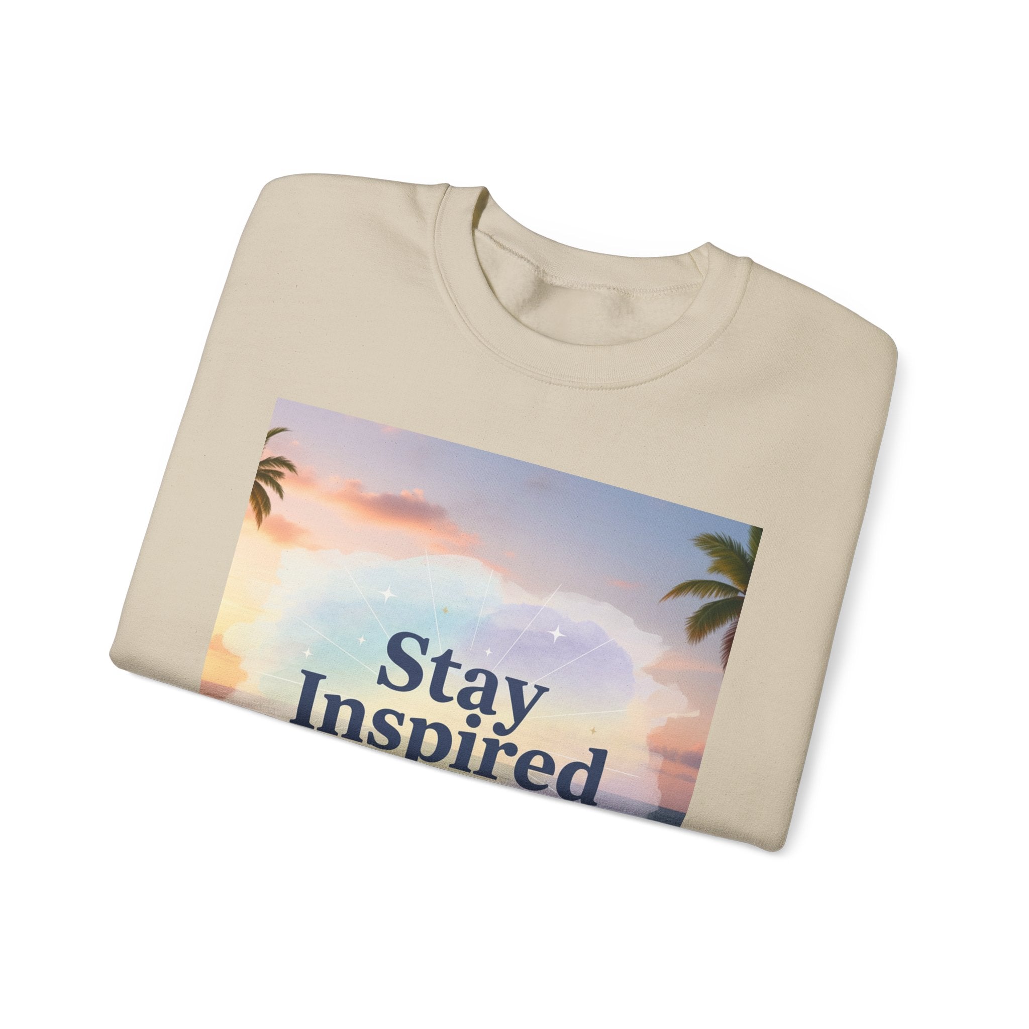 Stay Inspired Beach Unisex Sweatshirt | Family Star
