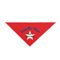 Family Star Red Pet Bandana with White Star